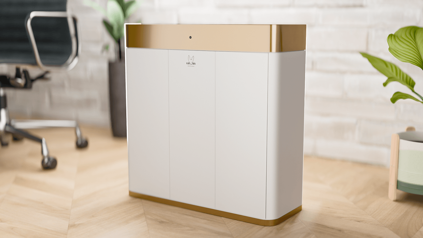 Rubbin - smart bin concept design — Изображение №7 — 3D на Dprofile