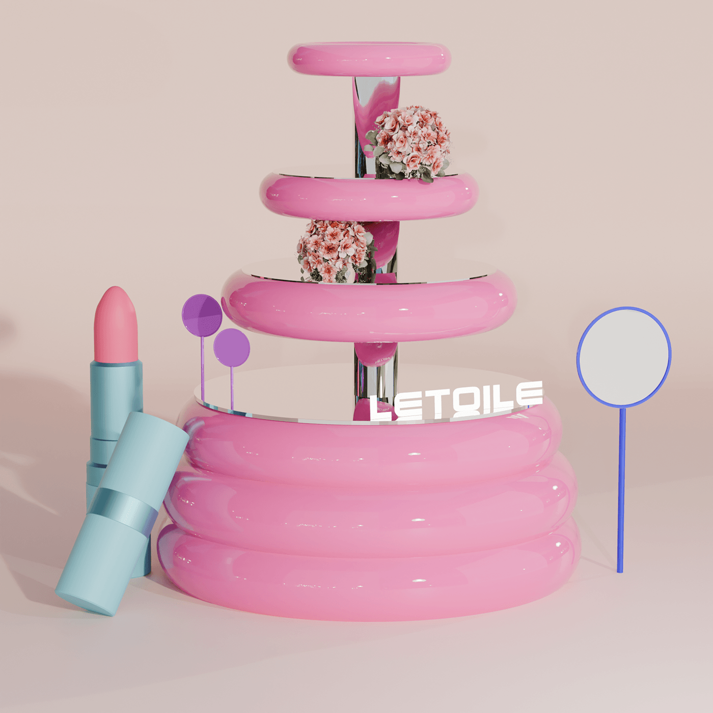 Graphic works for Letoile store design — Изображение №9 — 3D на Dprofile