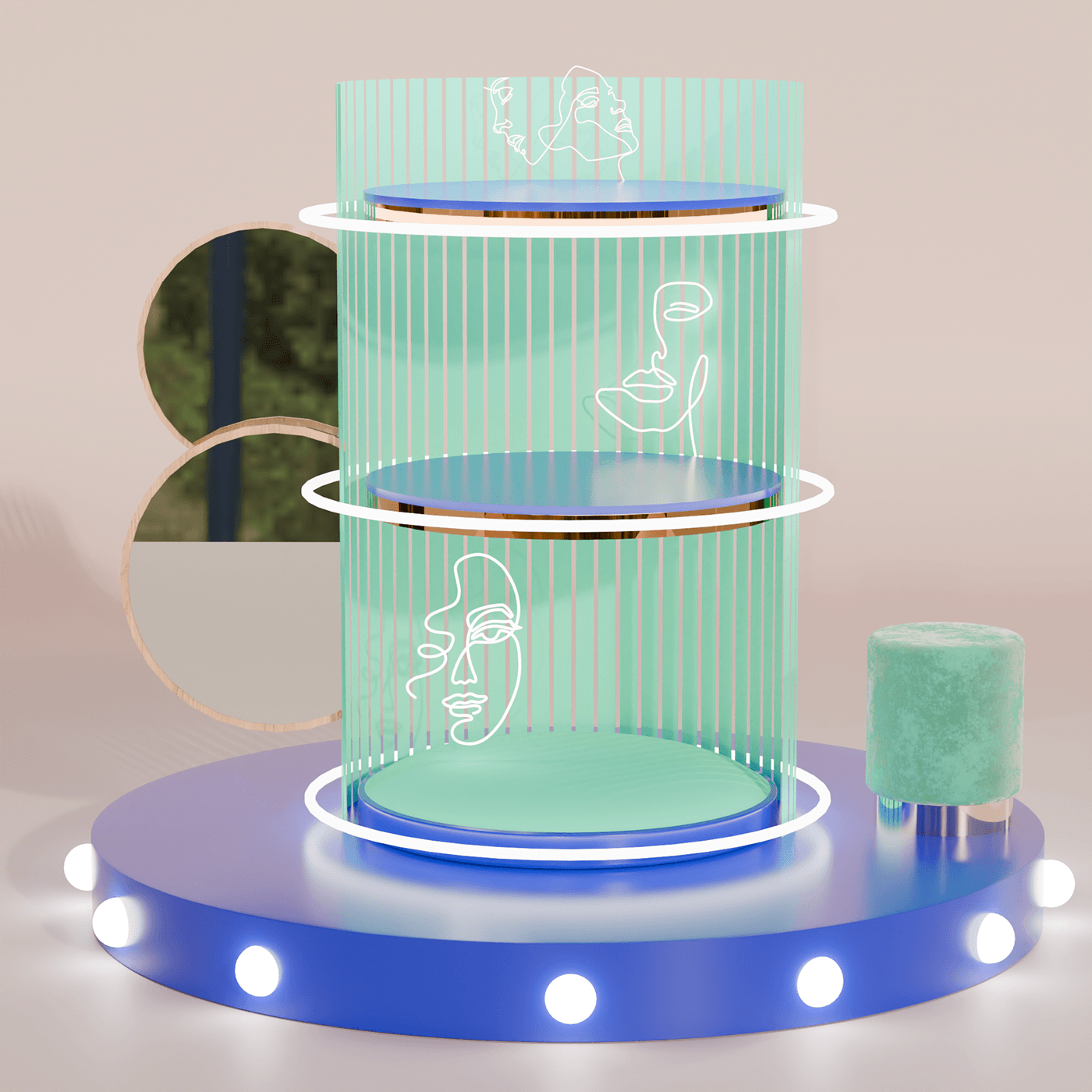 Graphic works for Letoile store design — Изображение №10 — 3D на Dprofile