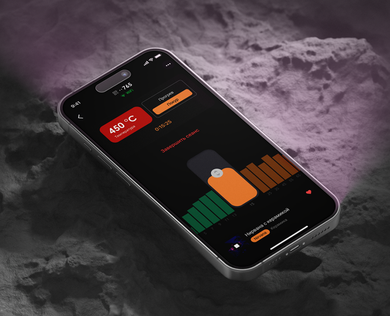 Управление Кальяном Hookah Remote Control UI/UX Design — Интерфейсы на Dprofile
