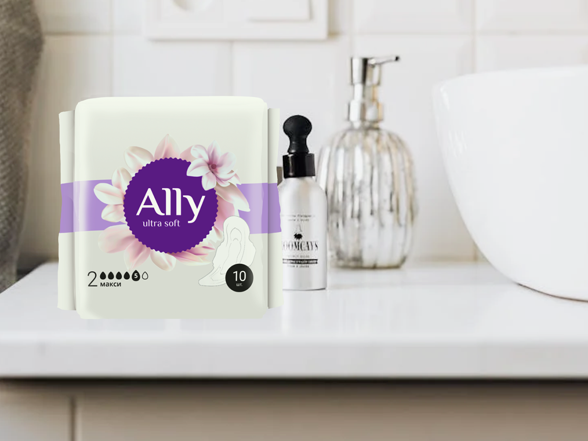 Ally - Женские прокладки | Branding & Packaging — Изображение №9 — Интерфейсы, Брендинг на Dprofile