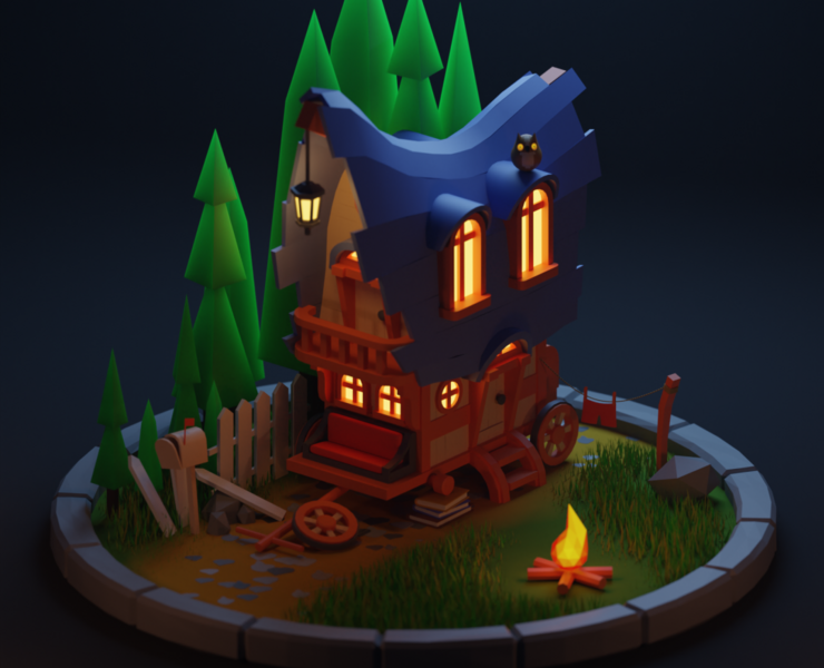 House — Графика, 3D на Dprofile