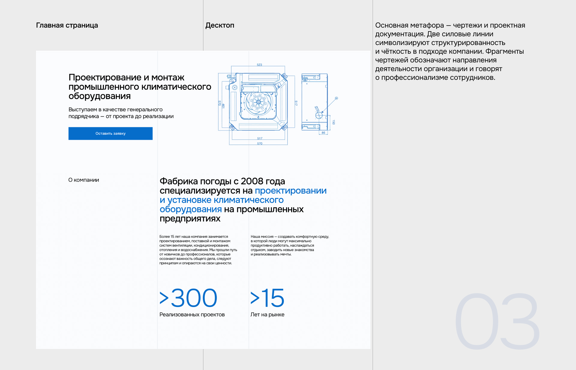 Фабрика погоды — сайт компании — Изображение №5 — Интерфейсы, Брендинг на Dprofile