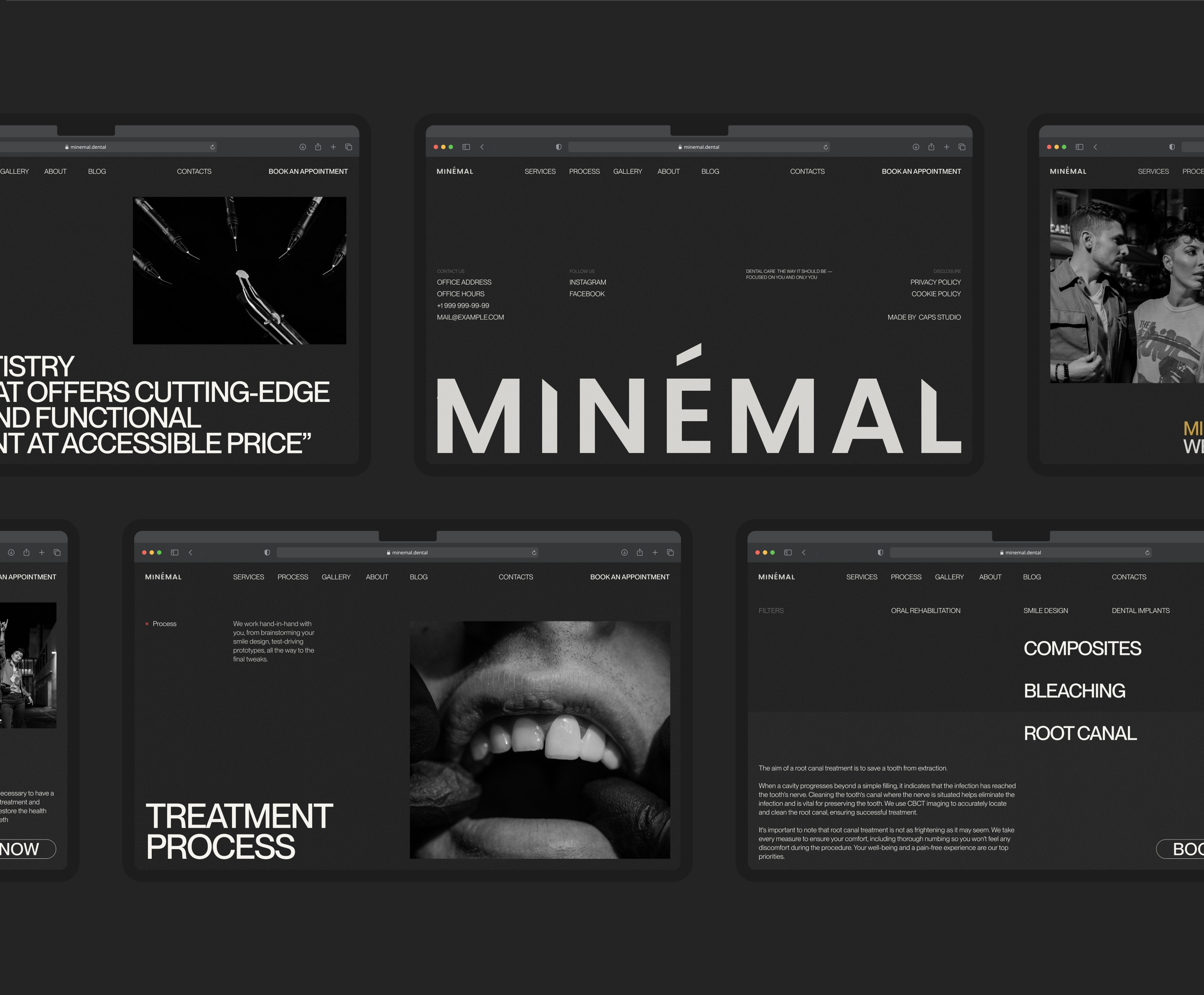 Сайт для MINÉMAL DENTAL — Изображение №12 — Интерфейсы, Брендинг на Dprofile