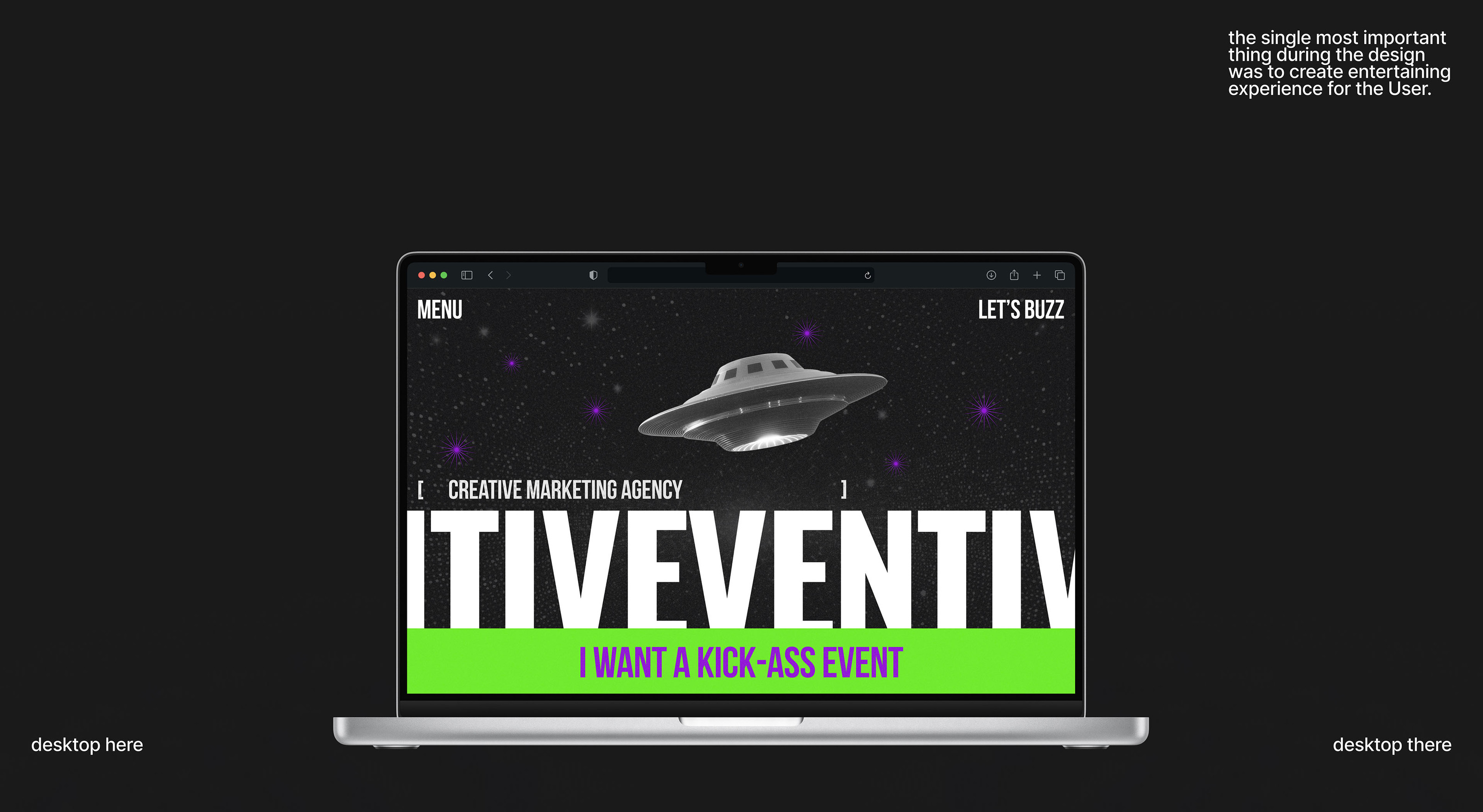 Лендинг  для Eventive Agency — Изображение №2 — Интерфейсы, Графика на Dprofile