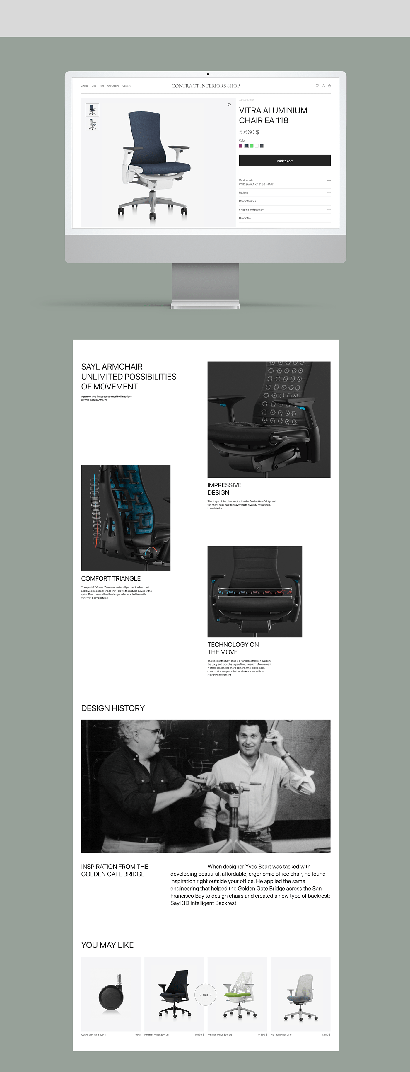 Contract Interiors Shop | E-commerce Redesign — Изображение №4 — Интерфейсы на Dprofile