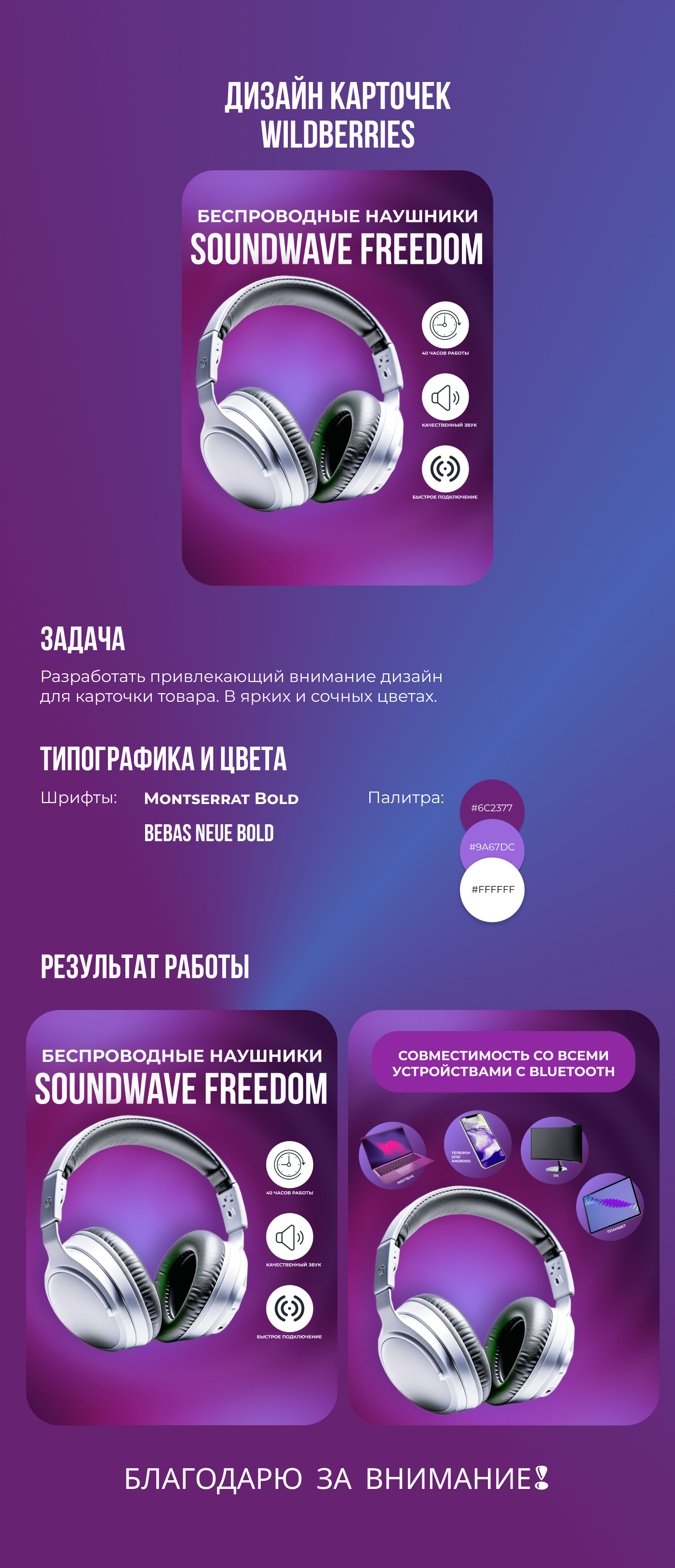 Дизайн карточки товара для Wildberries — Изображение №1 — Графика, Маркетинг на Dprofile