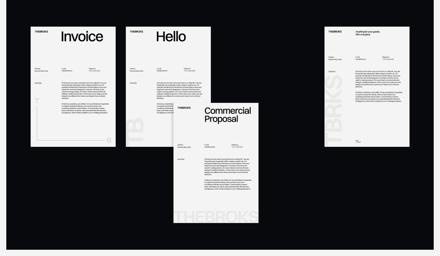 THEBROKS: Brand Identity and Website — Изображение №7 — Интерфейсы, Брендинг на Dprofile