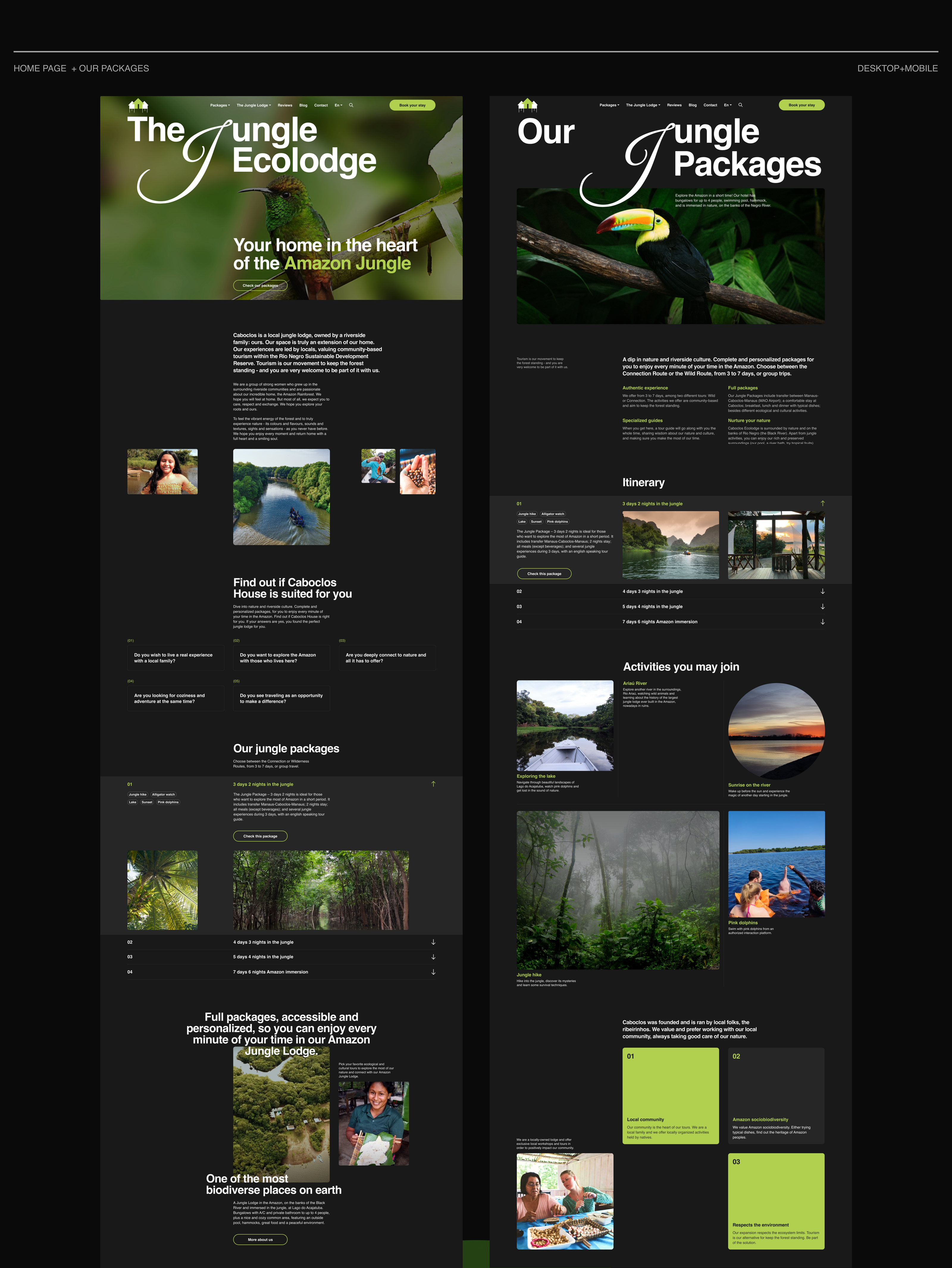Caboclos Hotel | Corporate website redesign — Изображение №5 — Интерфейсы на Dprofile
