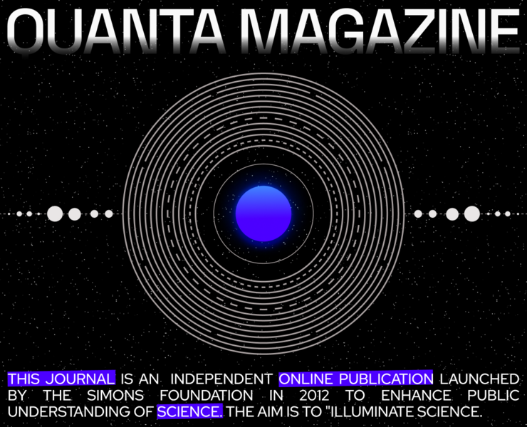 Quanta Magazine | News website redesign — Интерфейсы на Dprofile