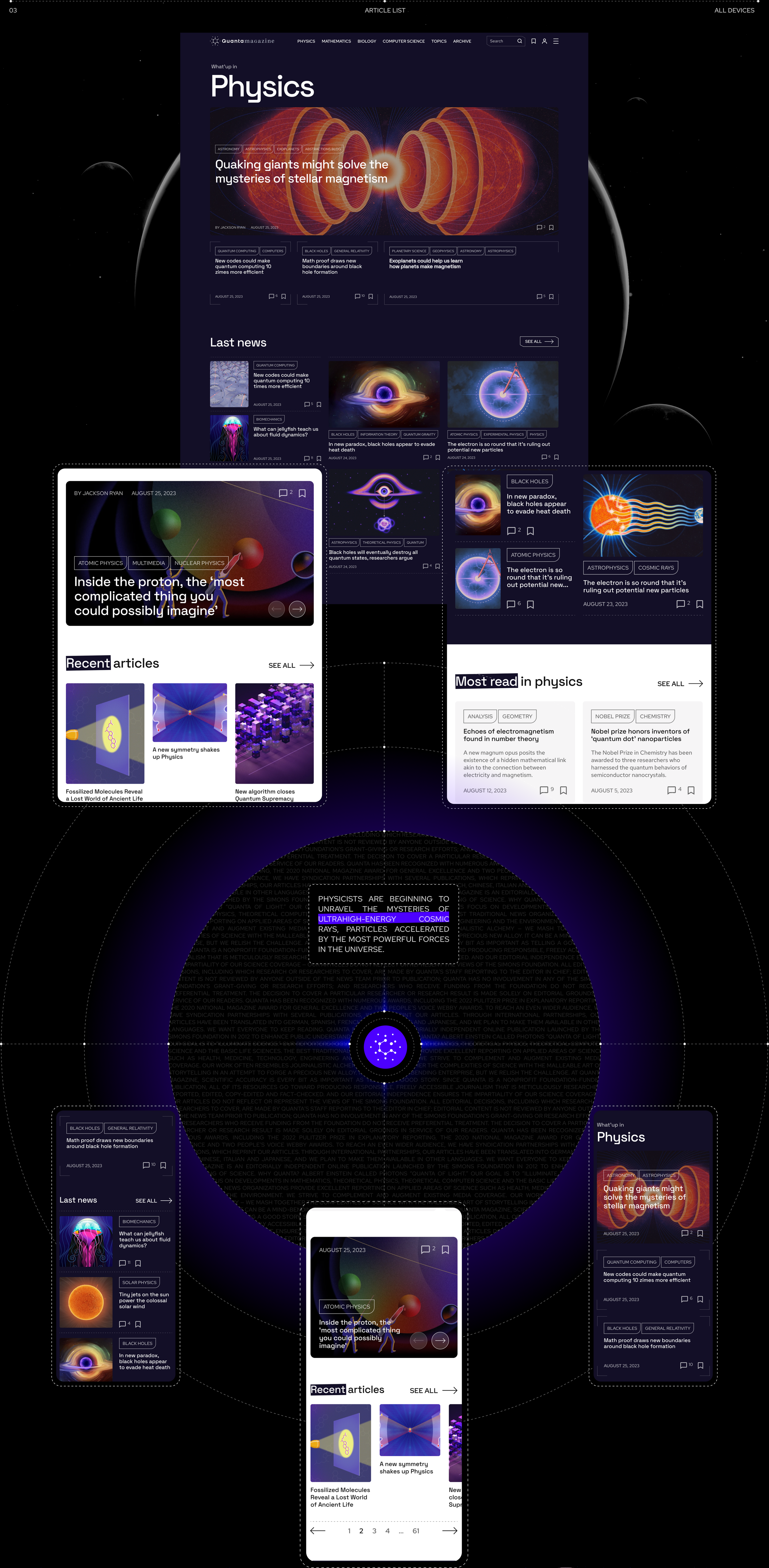 Quanta Magazine | News website redesign — Изображение №5 — Интерфейсы на Dprofile