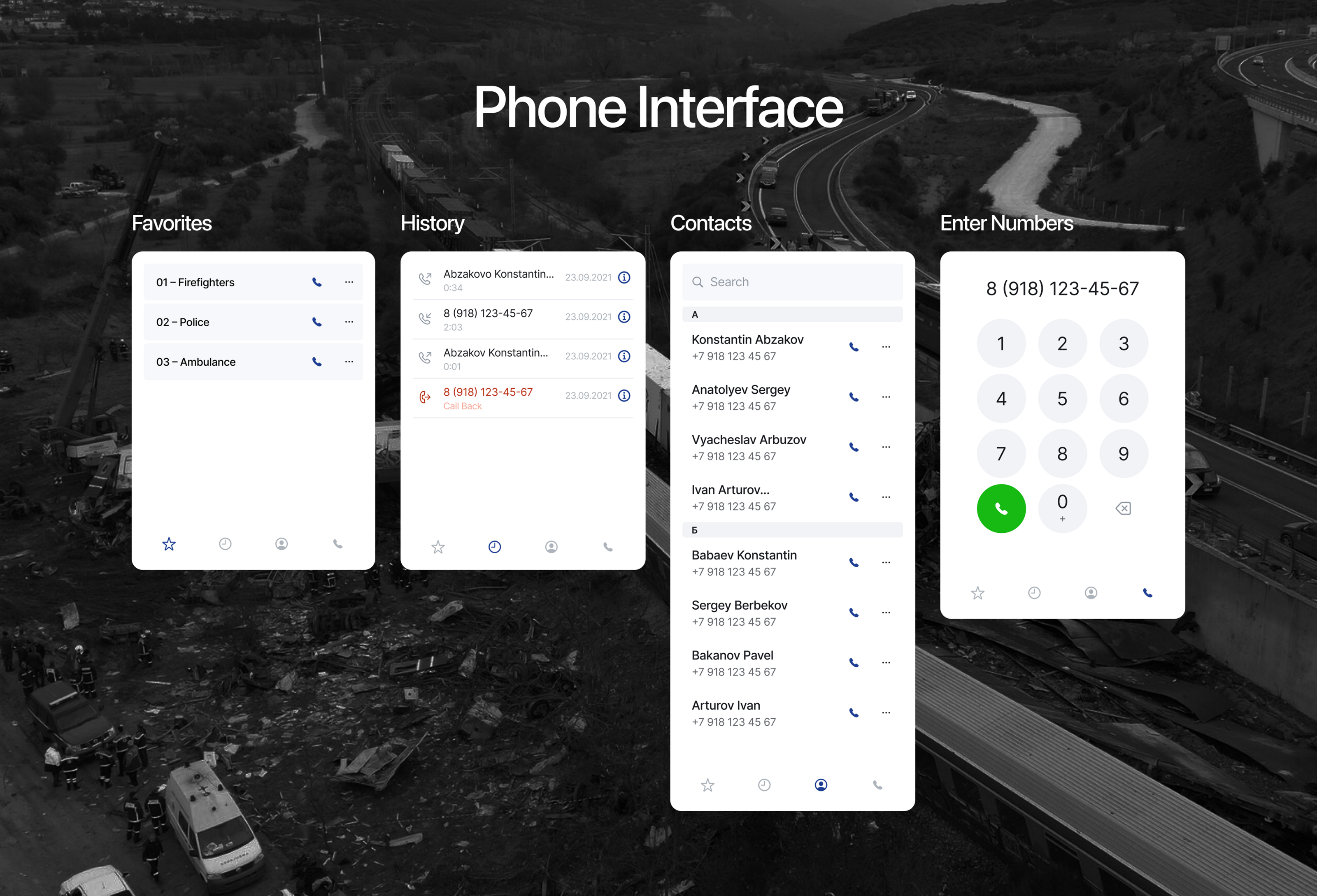 Emergency response system — Изображение №8 — Интерфейсы на Dprofile