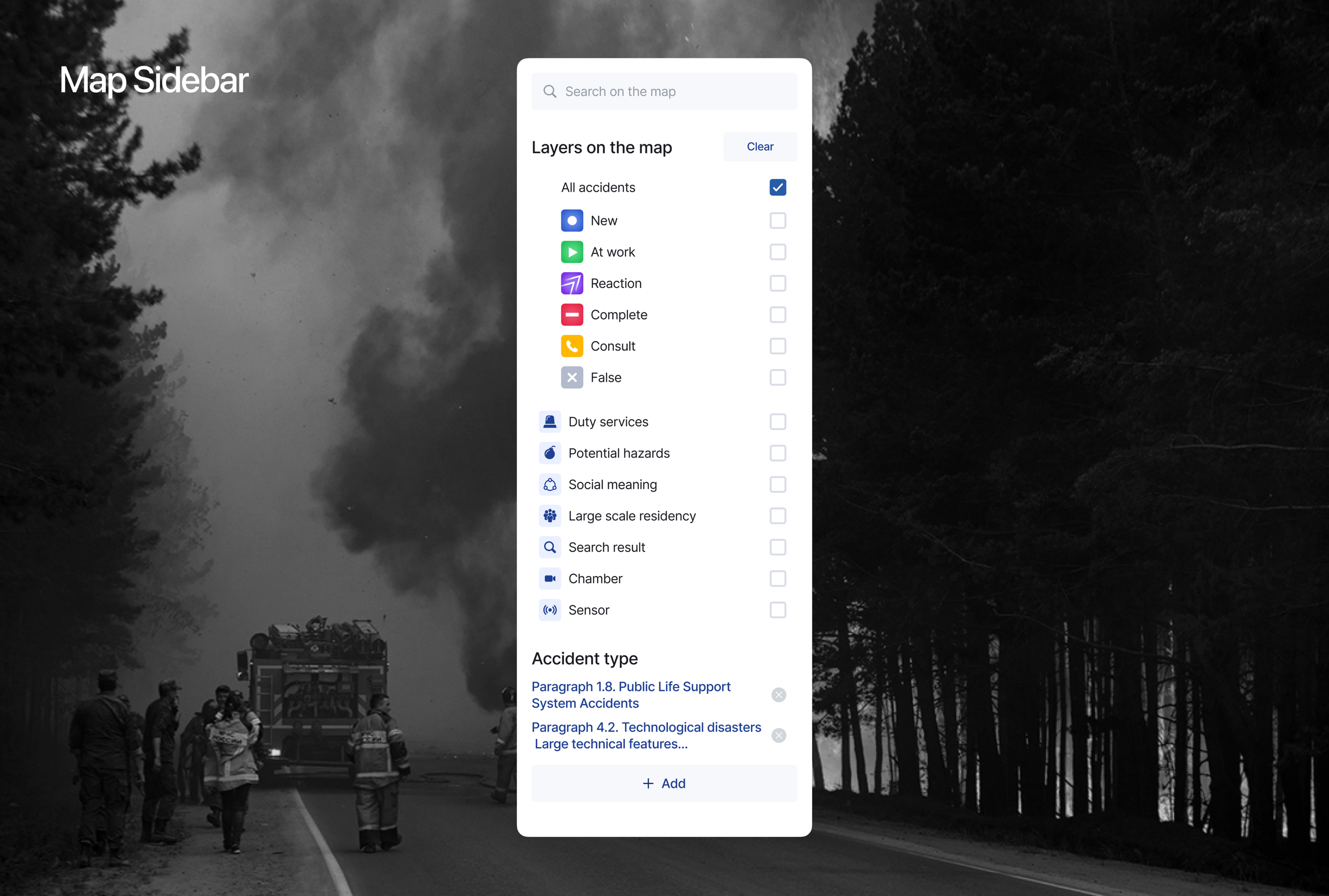 Emergency response system — Изображение №5 — Интерфейсы на Dprofile
