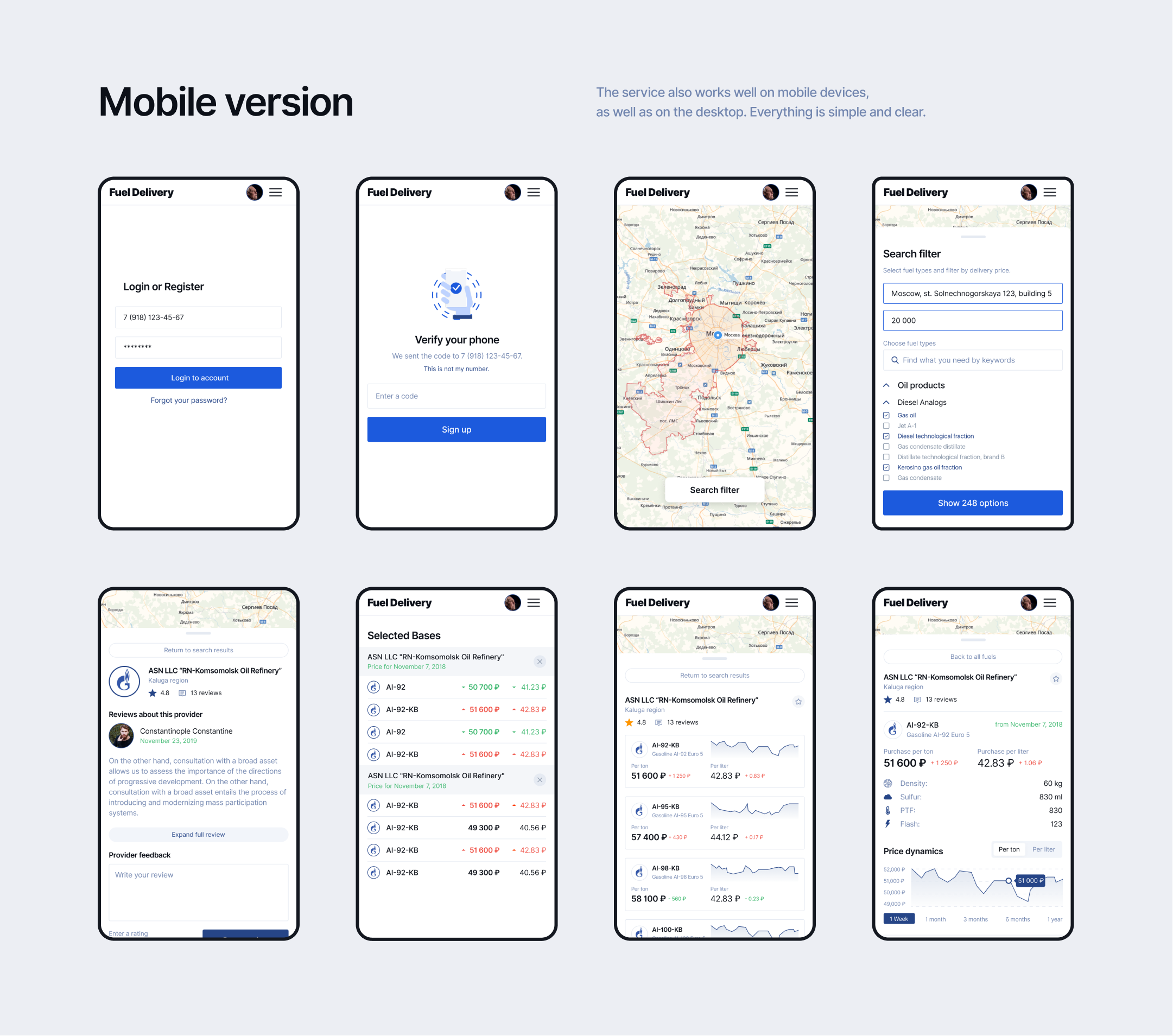 Fuel Delivery — Изображение №9 — Интерфейсы, Анимация на Dprofile