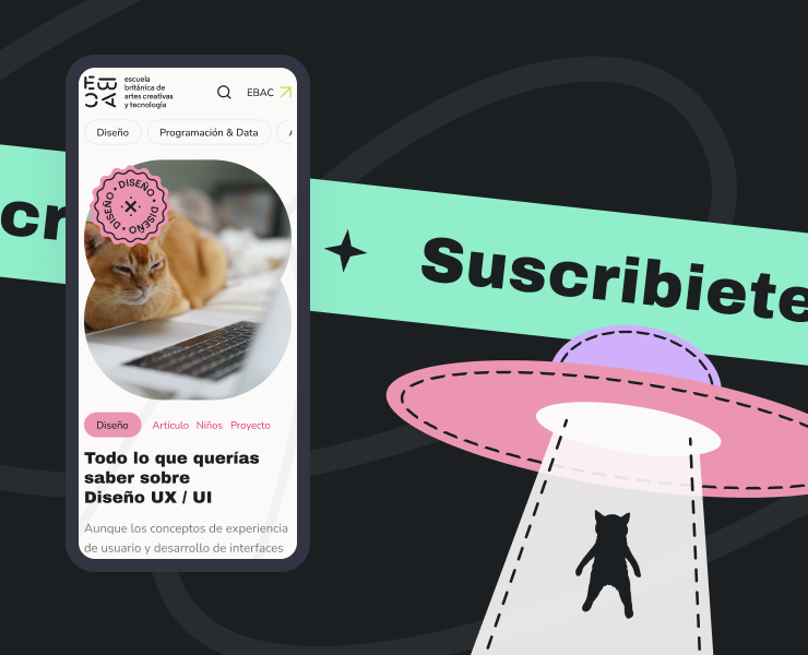 EBAC — дизайн блога для мексиканской школы — Интерфейсы, Иллюстрация на Dprofile