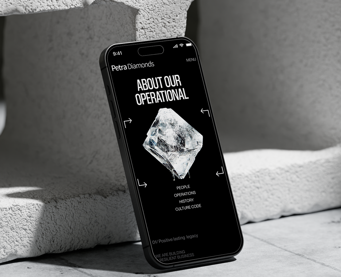 Petra Diamonds/Corporate website на Dprofile
