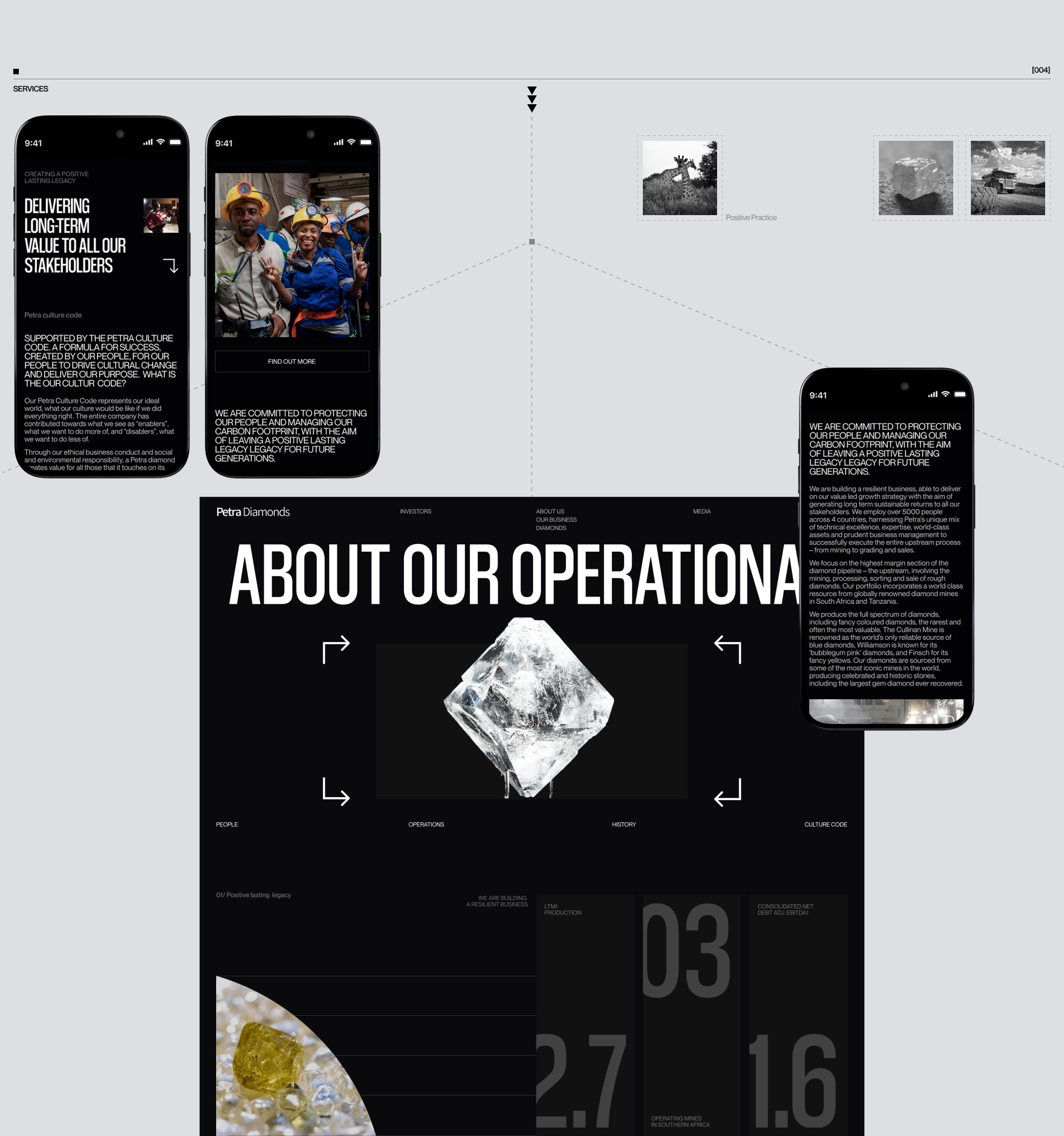 Petra Diamonds/Corporate website — Изображение №17 — Интерфейсы на Dprofile