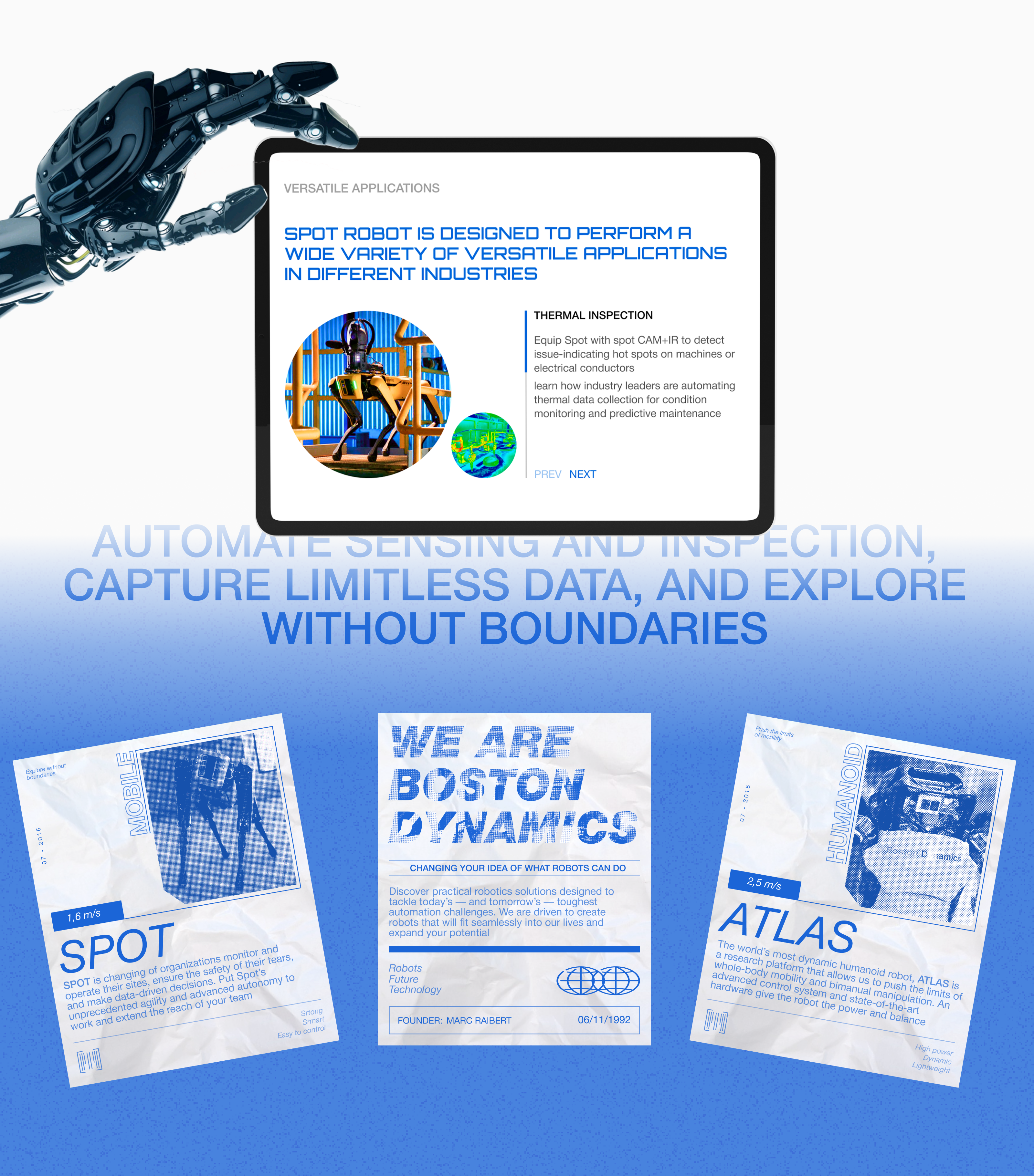 Boston Dynamics - Корпоративный сайт — Изображение №5 — Интерфейсы, Графика на Dprofile