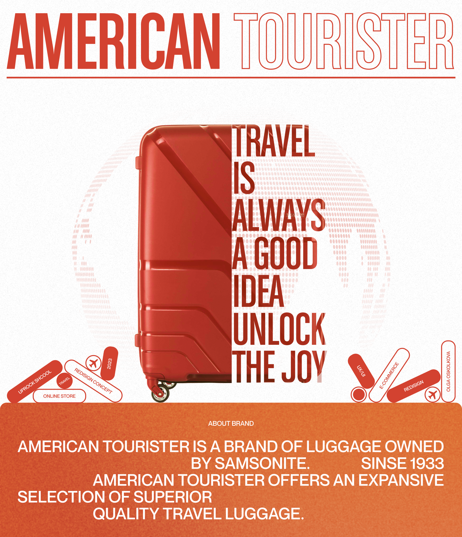 American Tourister / E- Commerce — Изображение №1 — Интерфейсы, Графика на Dprofile