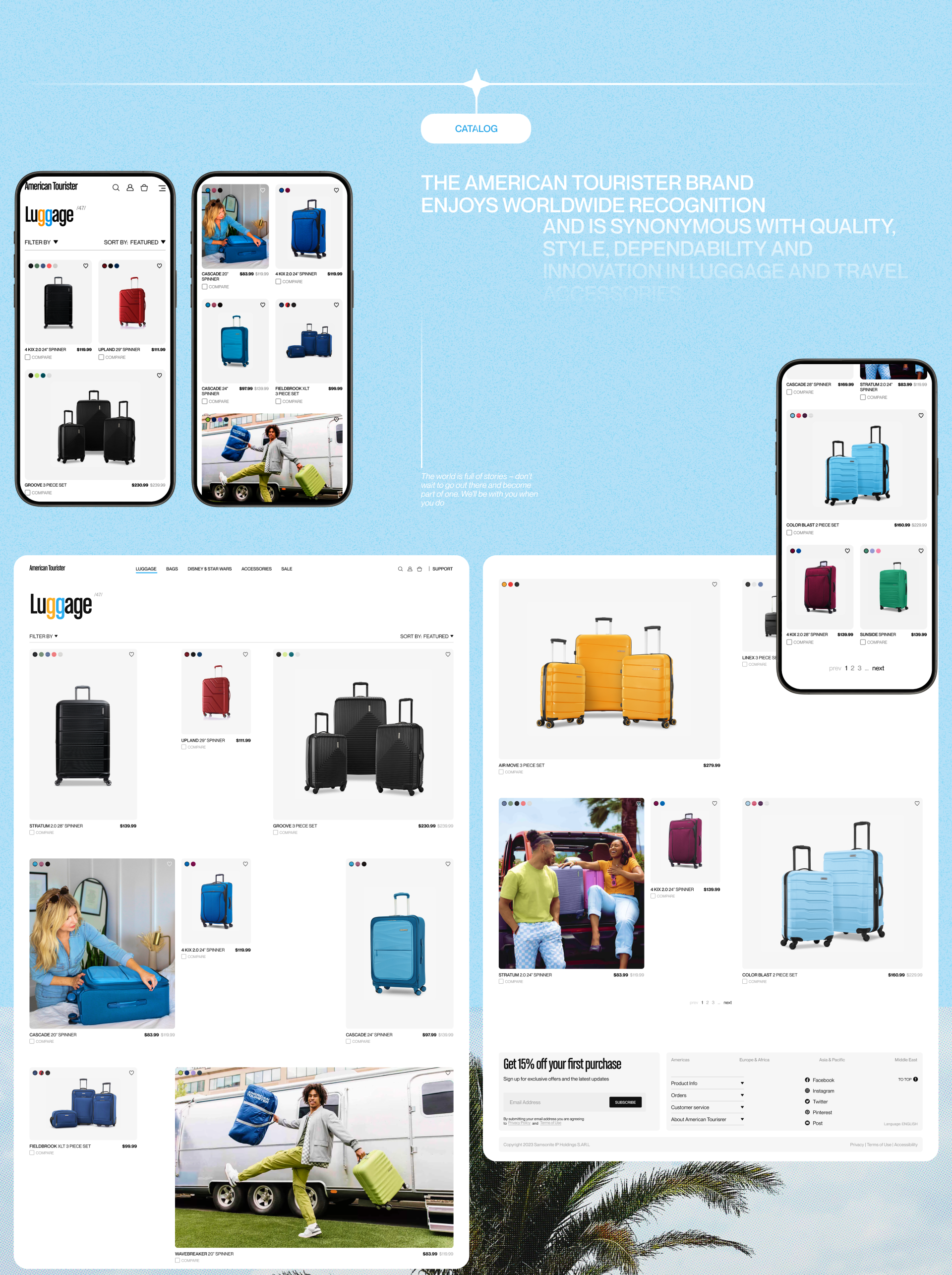 American Tourister / E- Commerce — Изображение №5 — Интерфейсы, Графика на Dprofile