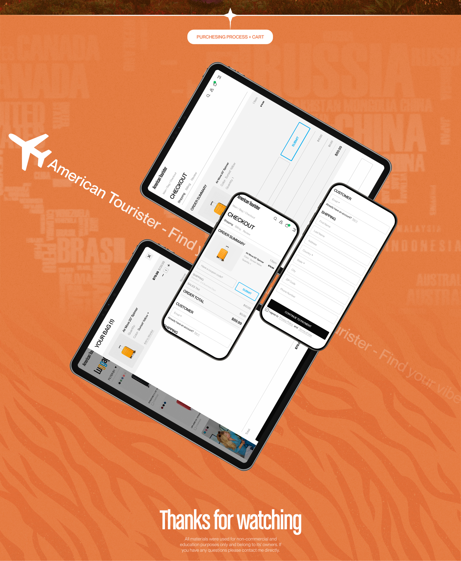 American Tourister / E- Commerce — Изображение №11 — Интерфейсы, Графика на Dprofile