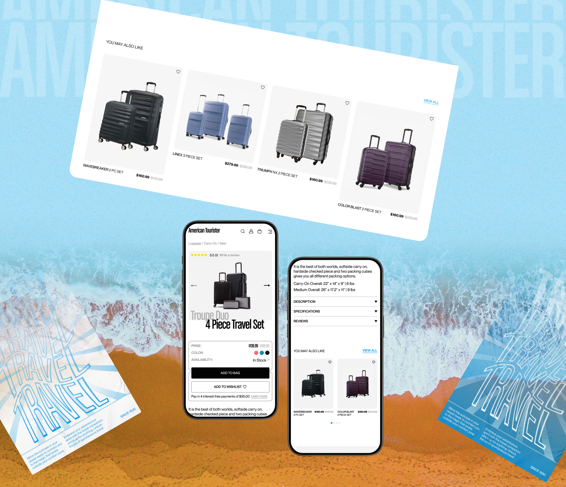 American Tourister / E- Commerce — Изображение №7 — Интерфейсы, Графика на Dprofile