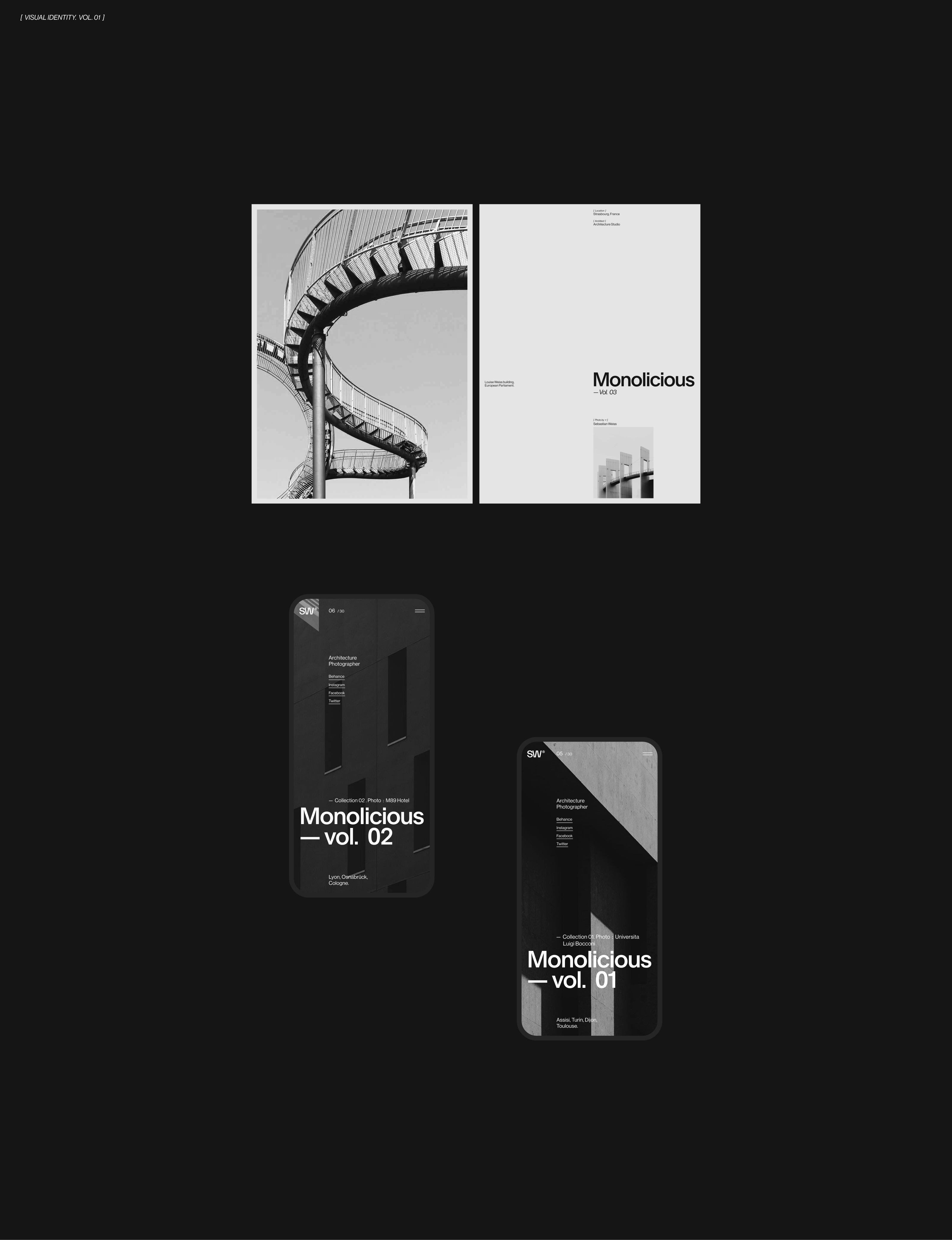 Sebastian Weiss — Folio Website & Identity — Изображение №3 — Интерфейсы, Брендинг на Dprofile