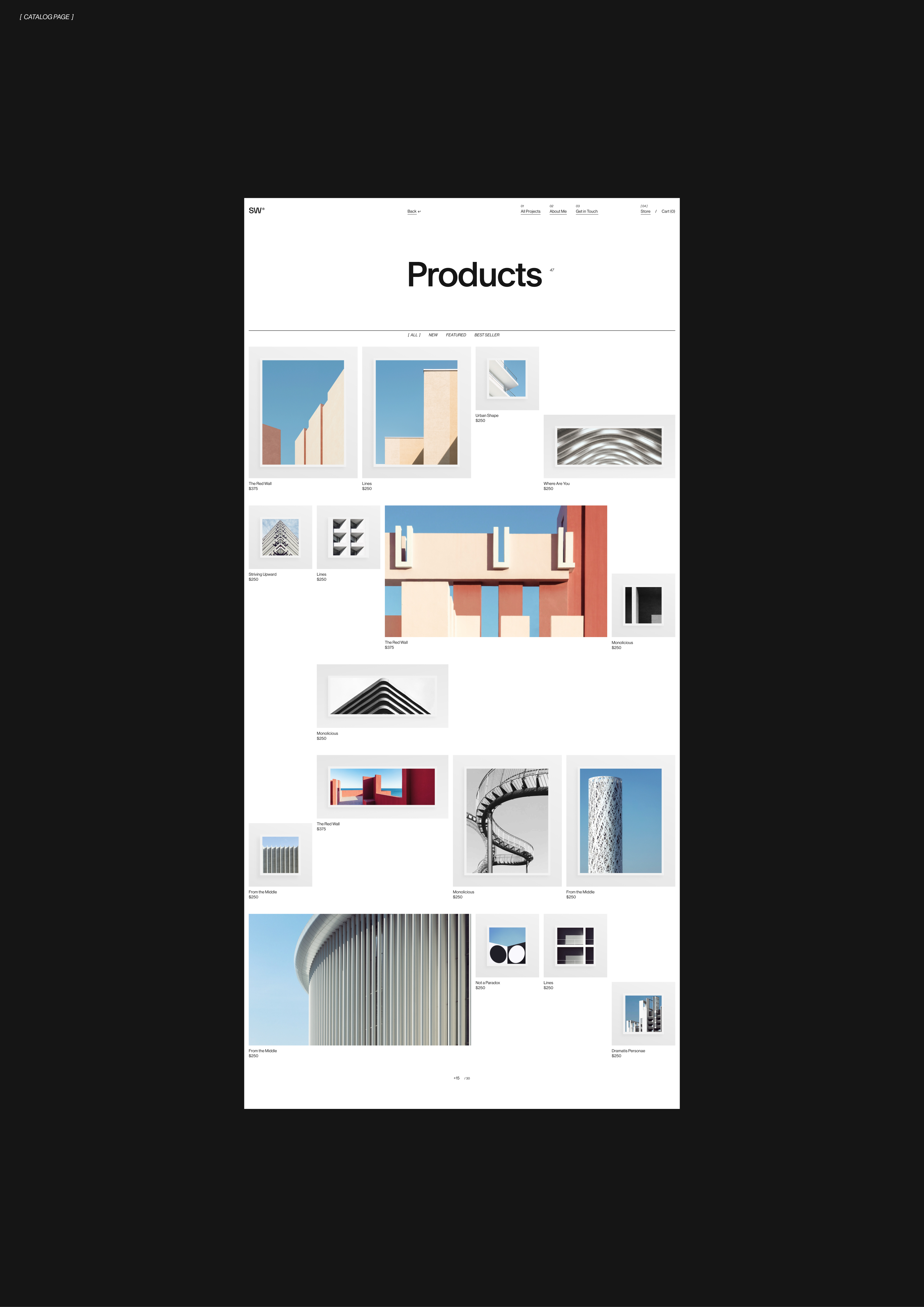 Sebastian Weiss — Folio Website & Identity — Изображение №10 — Интерфейсы, Брендинг на Dprofile