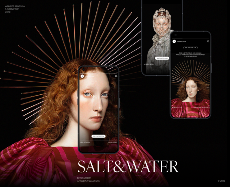 SALTWATER | E-commerce Redesign & Identity на Dprofile