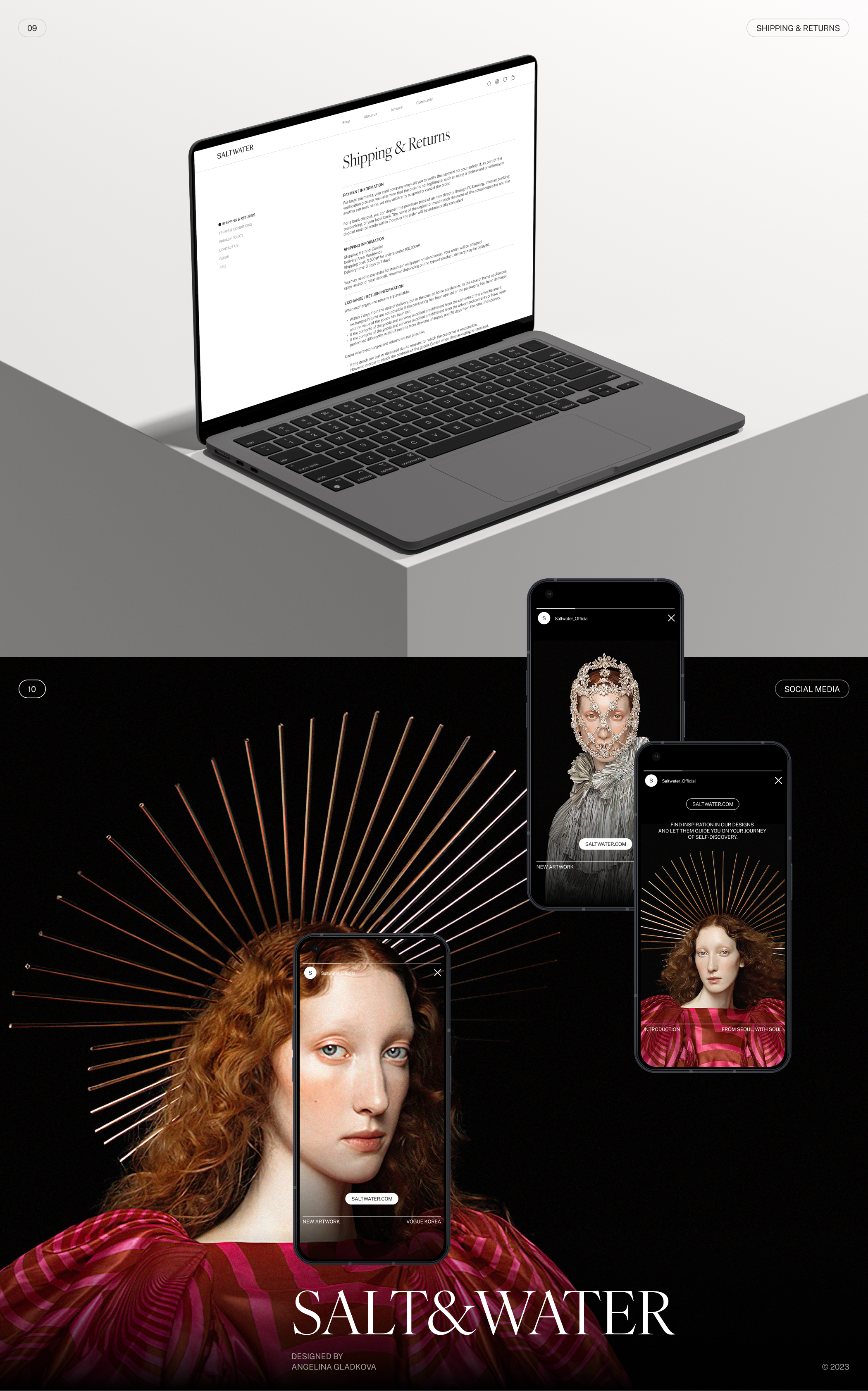 SALTWATER | E-commerce Redesign & Identity — Изображение №10 — Интерфейсы, Брендинг на Dprofile