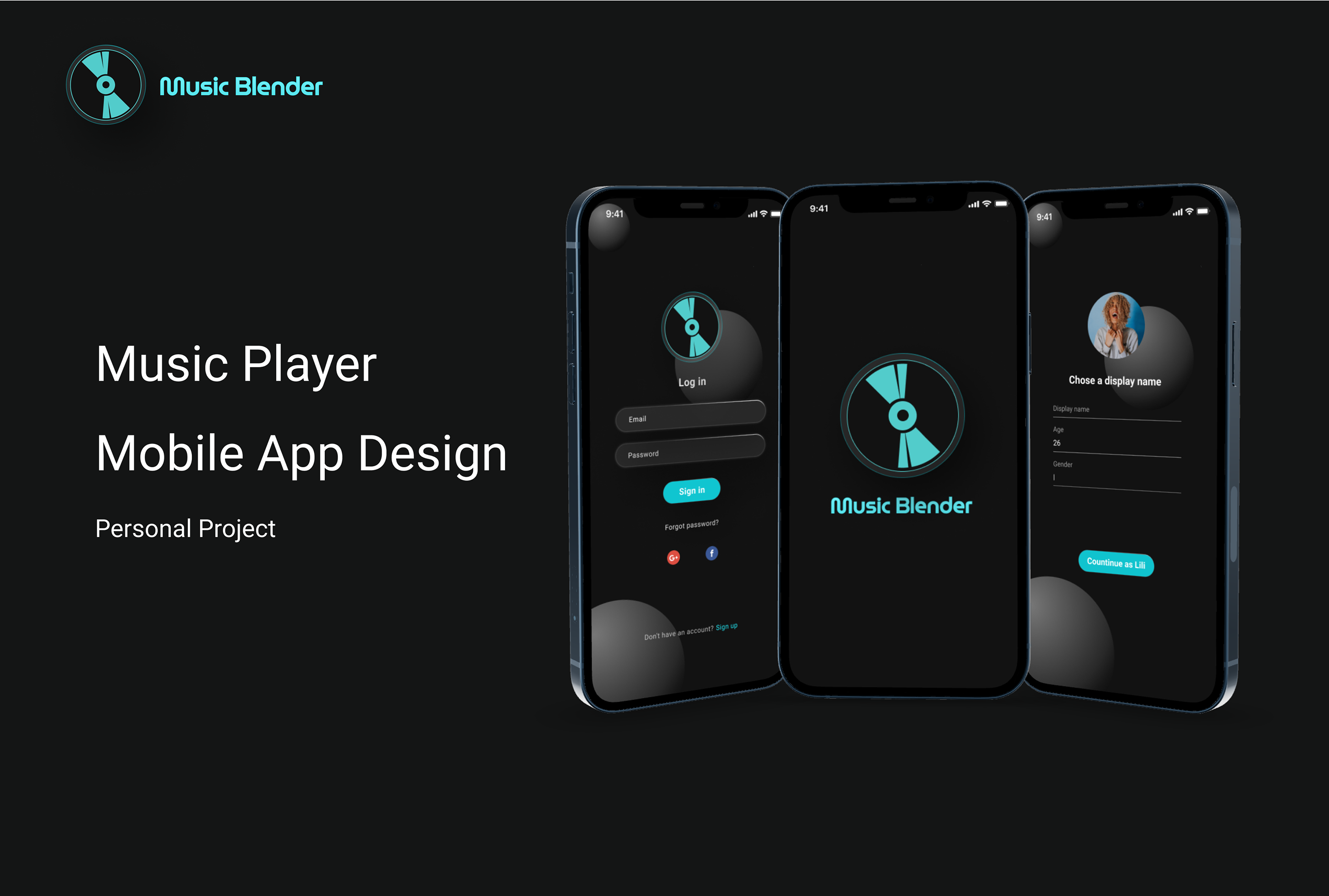 Music Blender — Изображение №1 — Интерфейсы, Брендинг, Иллюстрация на Dprofile