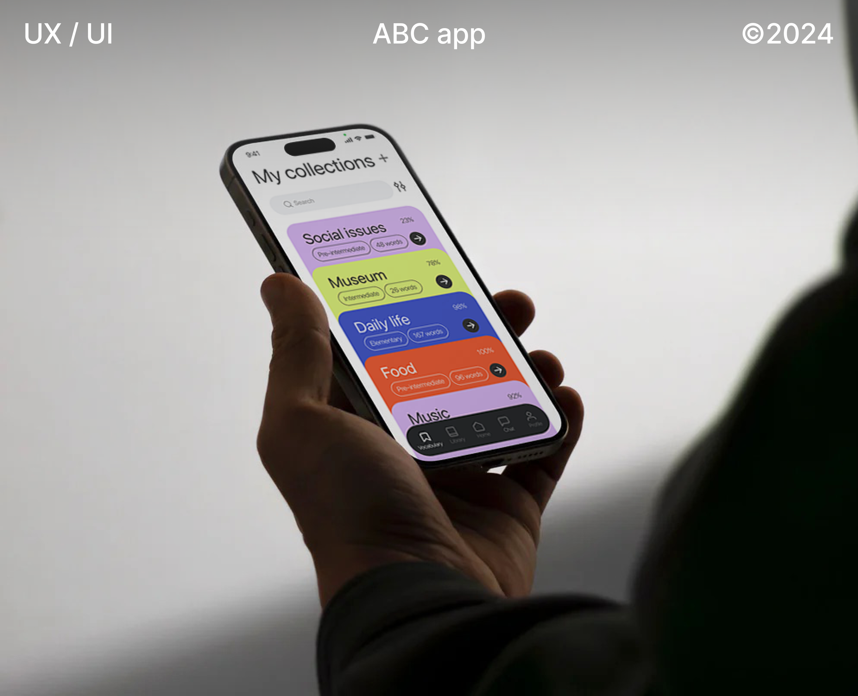 ABC app | UX / UI — Интерфейсы, Графика на Dprofile