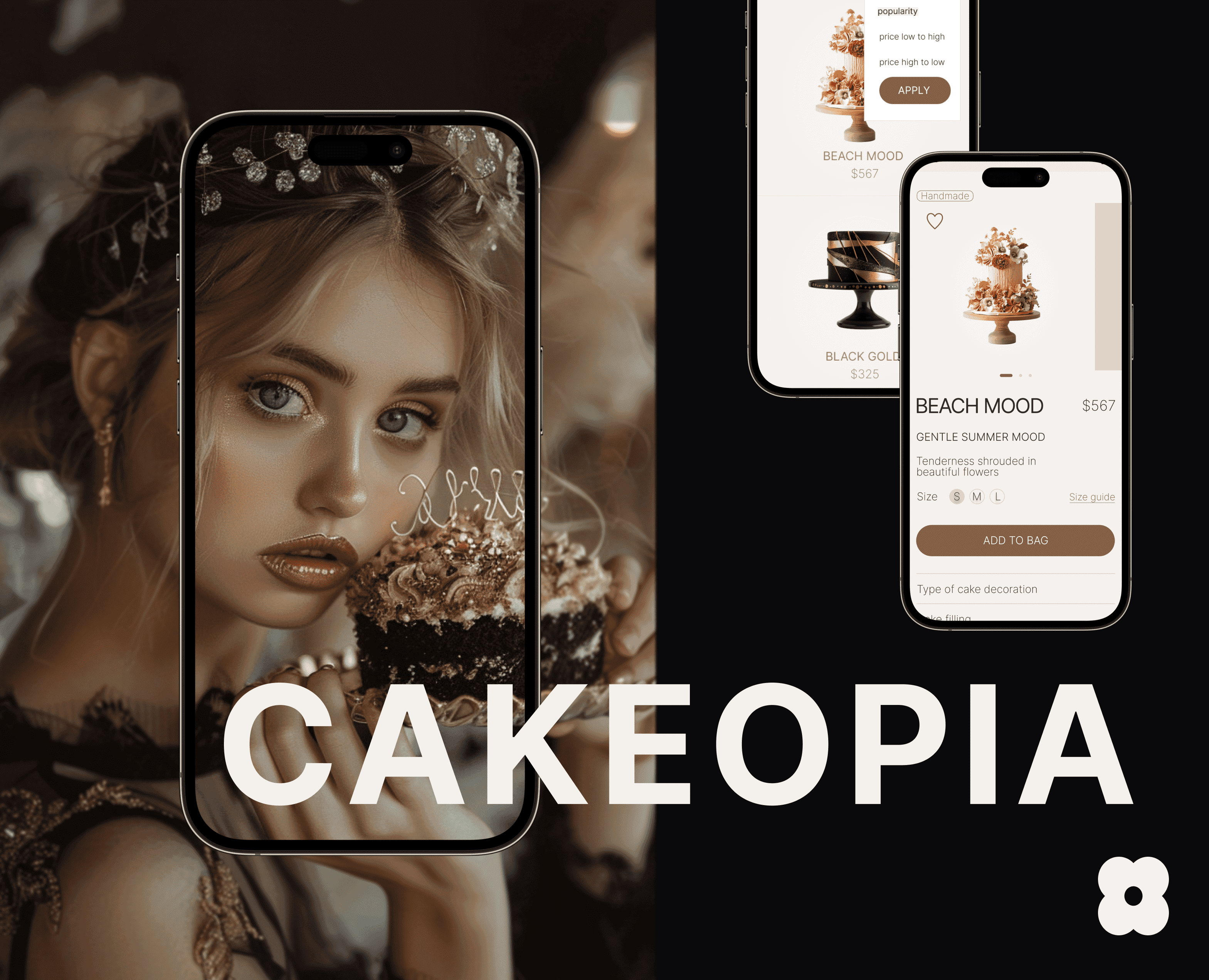 CAKEOPIA cakeshop — Интерфейсы, Брендинг на Dprofile