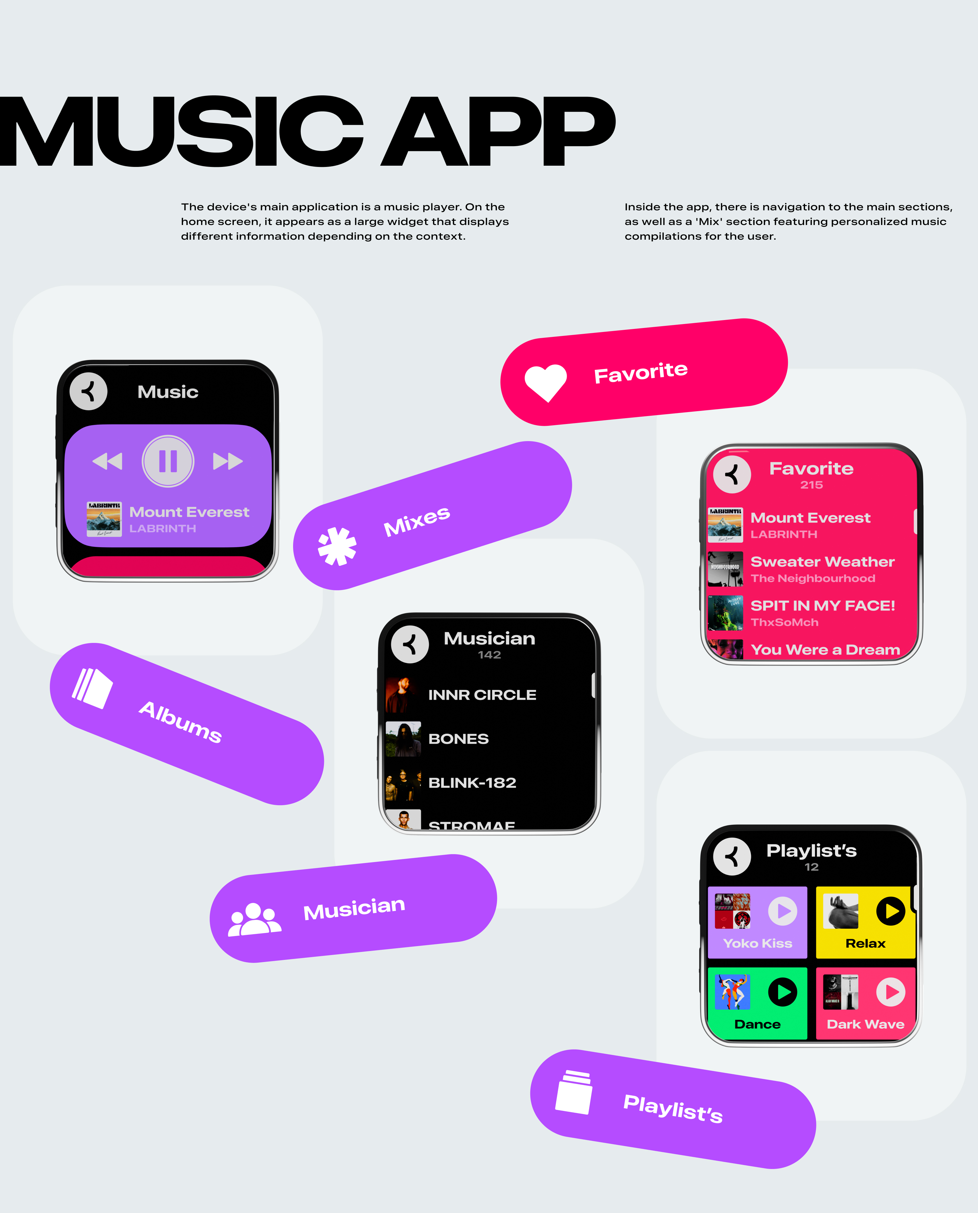 SHUFFLE music player concept — Изображение №4 — Интерфейсы, 3D на Dprofile