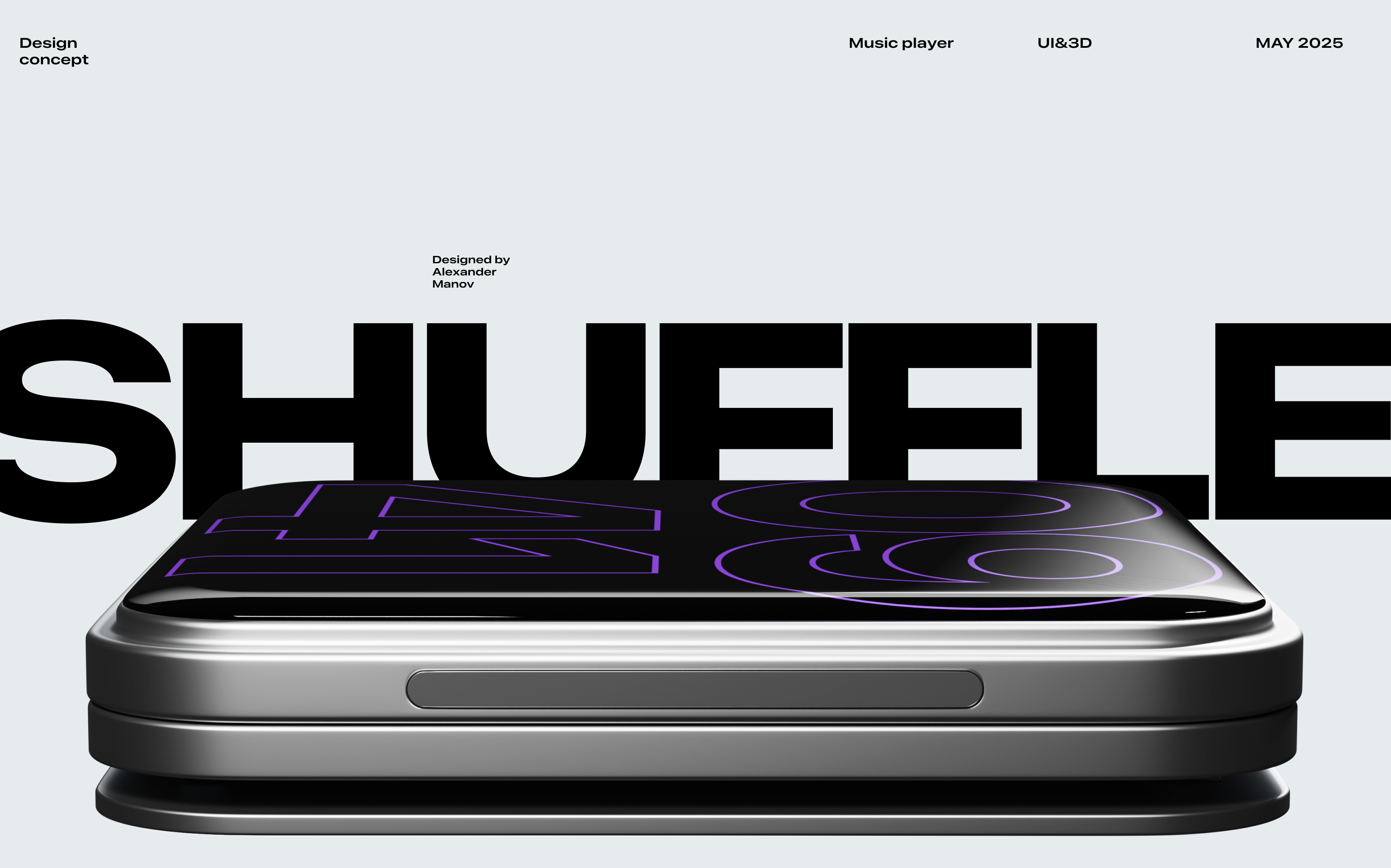 SHUFFLE music player concept — Изображение №1 — Интерфейсы, 3D на Dprofile