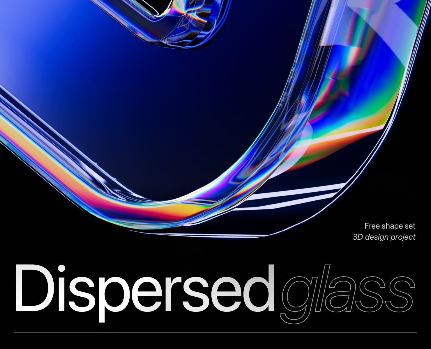 Dispersed glass — Иллюстрация, 3D на Dprofile
