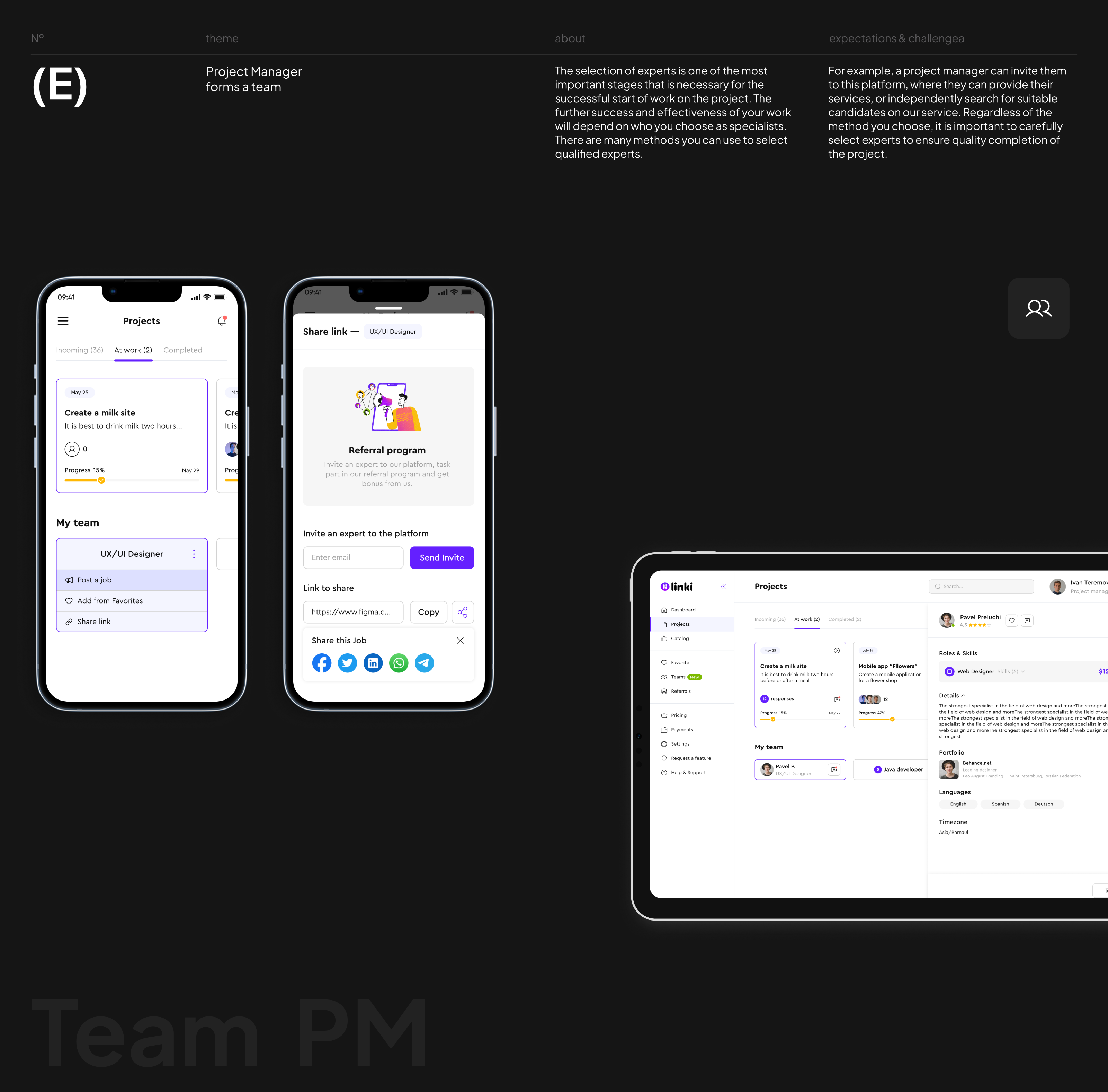 Мобильное приложение-Linki, UI/UX, Mobile app, интерфейс — Изображение №13 — Интерфейсы на Dprofile