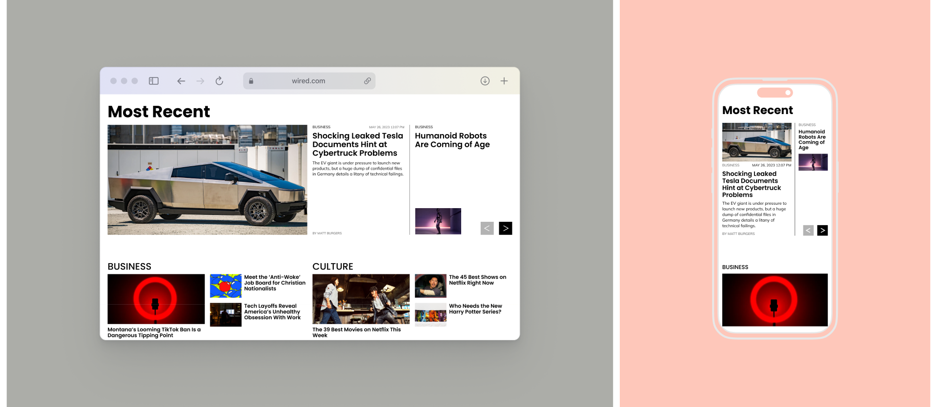 WIRED | Magazine Website Redesign — Изображение №4 — Интерфейсы на Dprofile