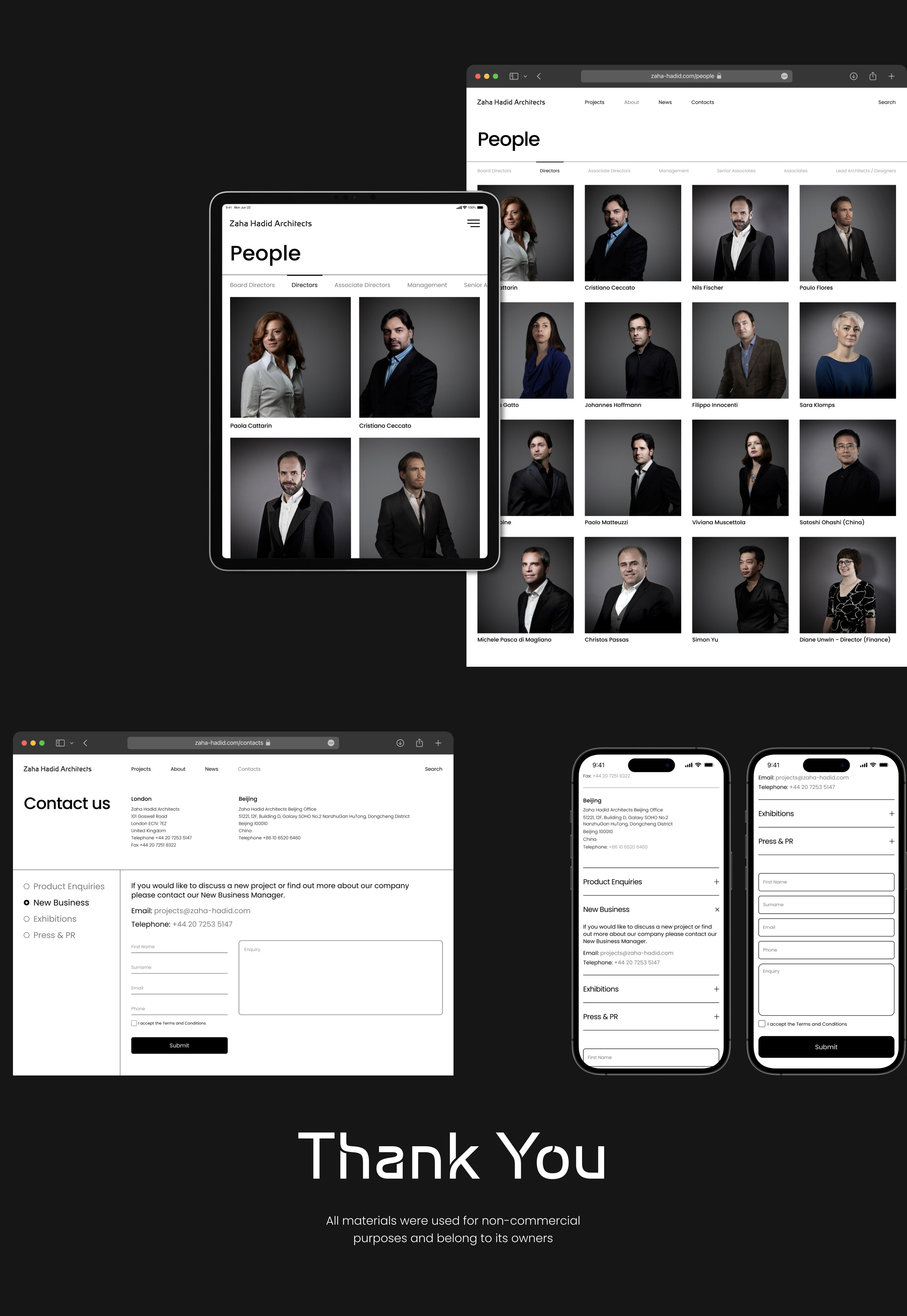 Zaha Hadid Architects | Corporate Website Redesign — Изображение №7 — Интерфейсы на Dprofile