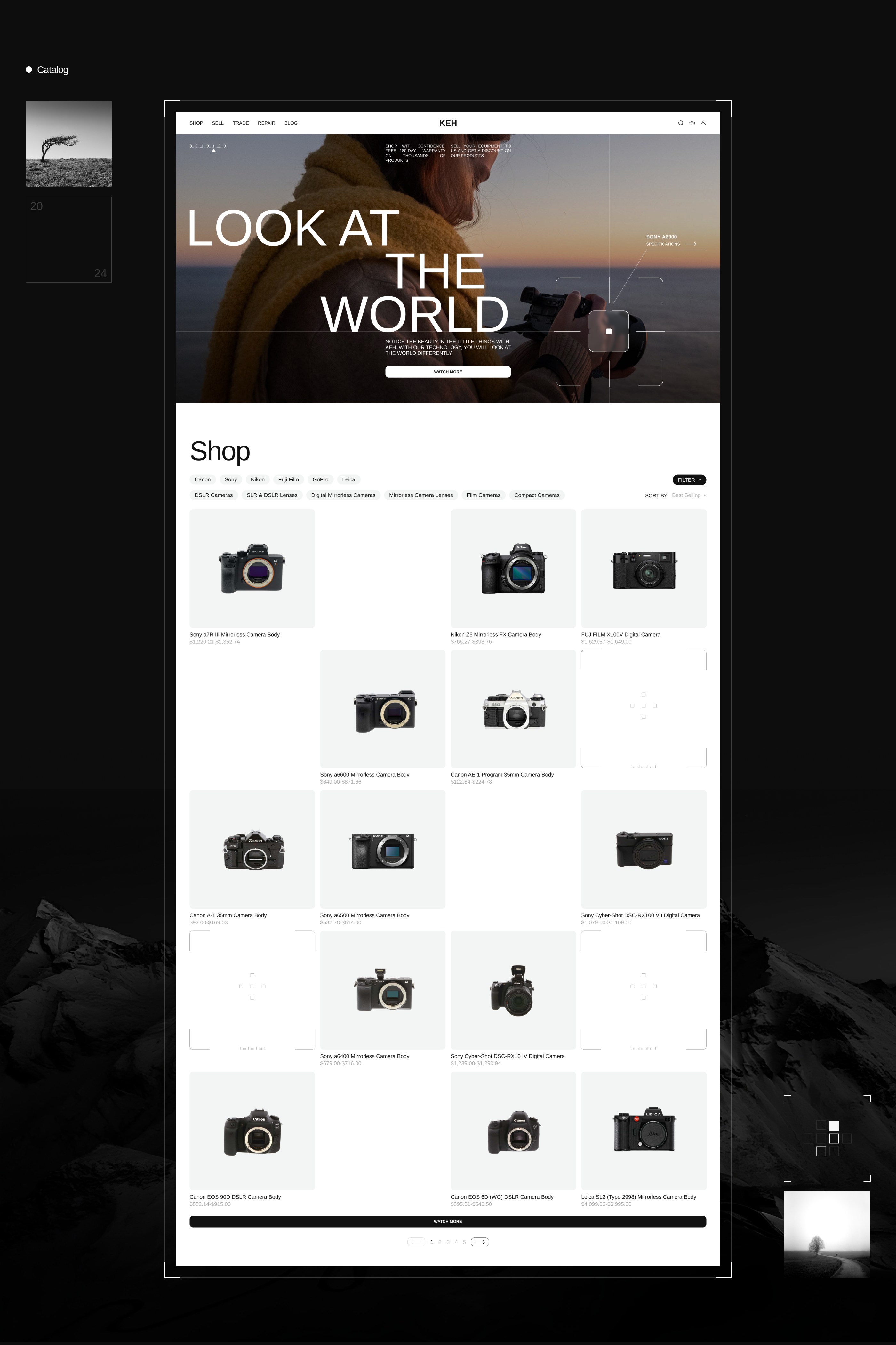 KEH | Online store — Изображение №6 — Интерфейсы на Dprofile