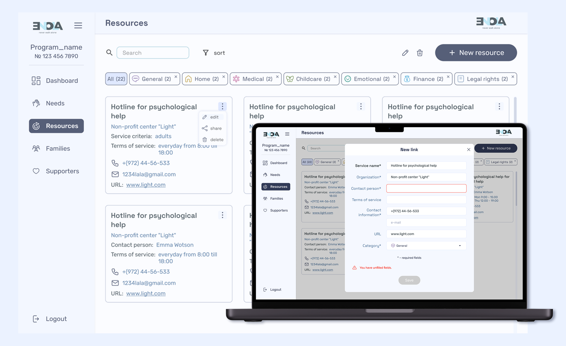 Enola - Dashboard — Изображение №6 — Интерфейсы на Dprofile