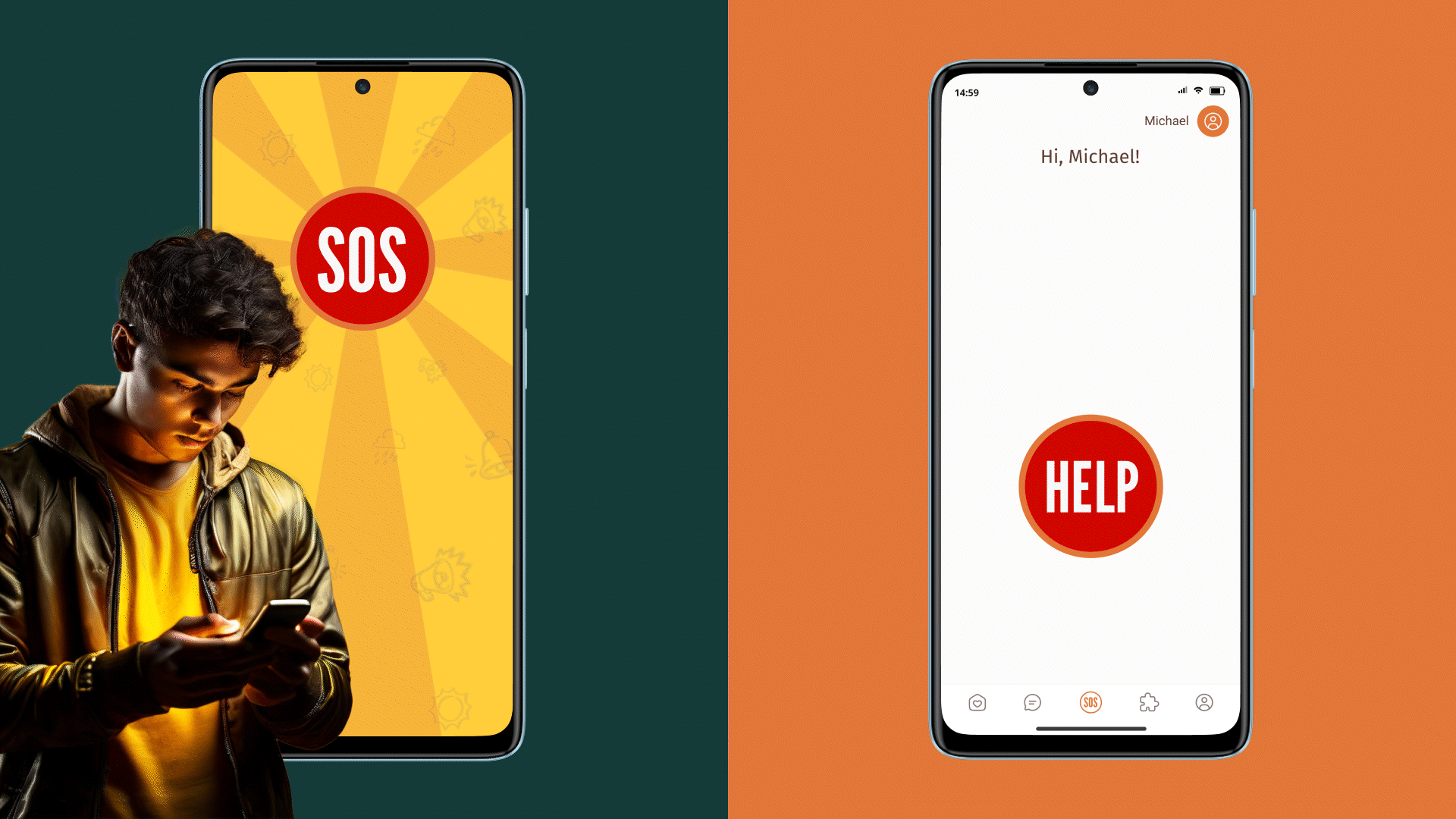 SOS мобильное приложение — Изображение №2 — Интерфейсы на Dprofile