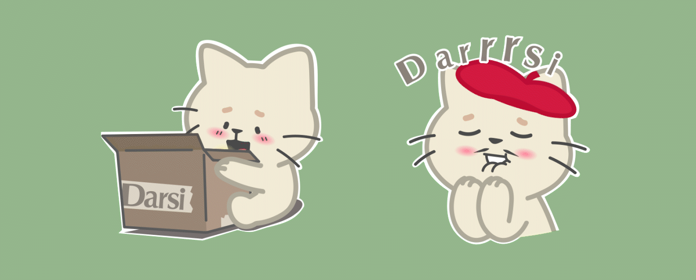 Darsi | Стикерпак для Telegram — Изображение №7 — Иллюстрация, Анимация на Dprofile