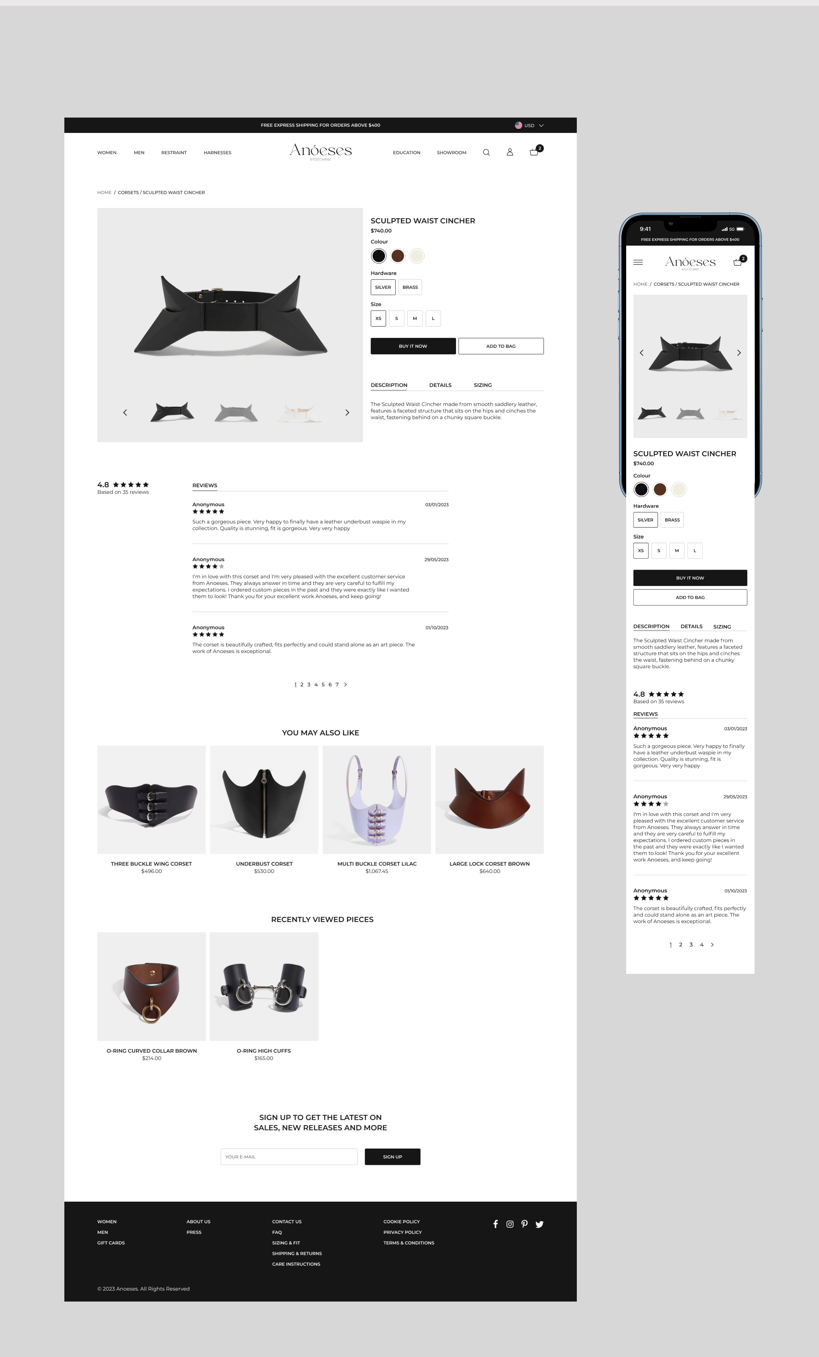 Anoeses | Brand identity & Website redesign — Изображение №12 — Интерфейсы, Брендинг на Dprofile