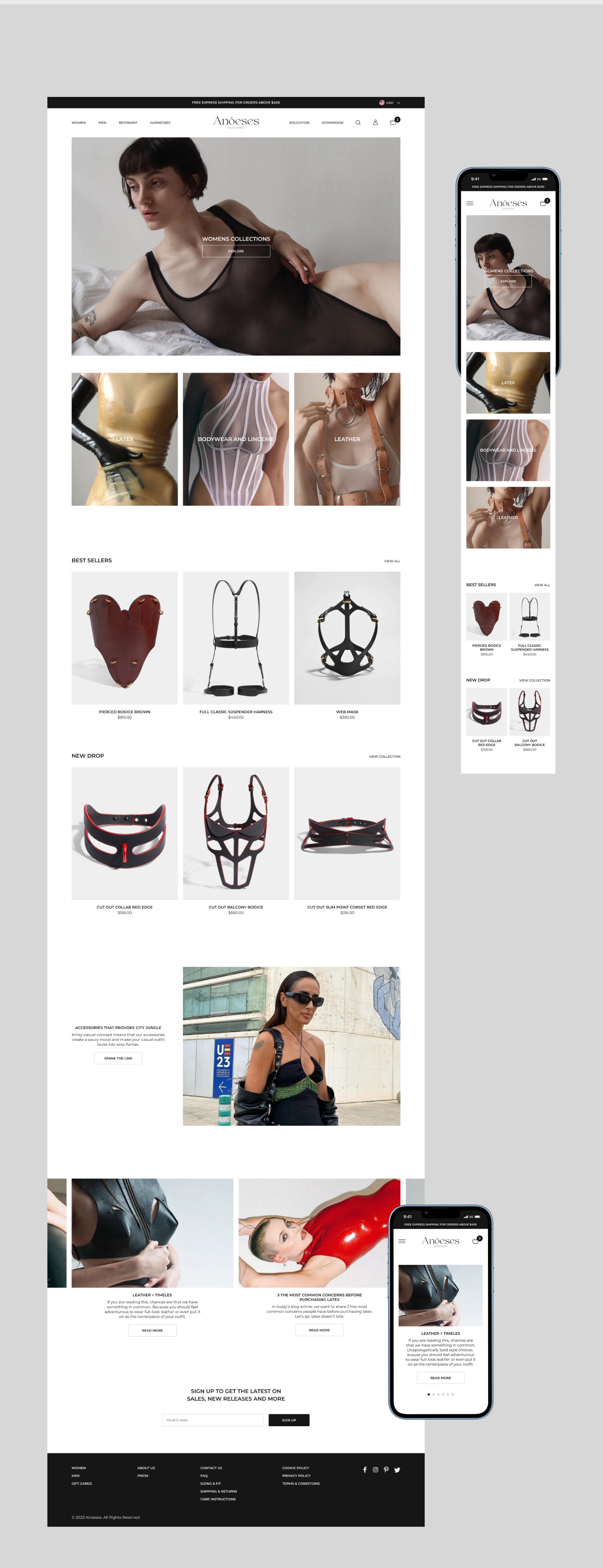 Anoeses | Brand identity & Website redesign — Изображение №10 — Интерфейсы, Брендинг на Dprofile