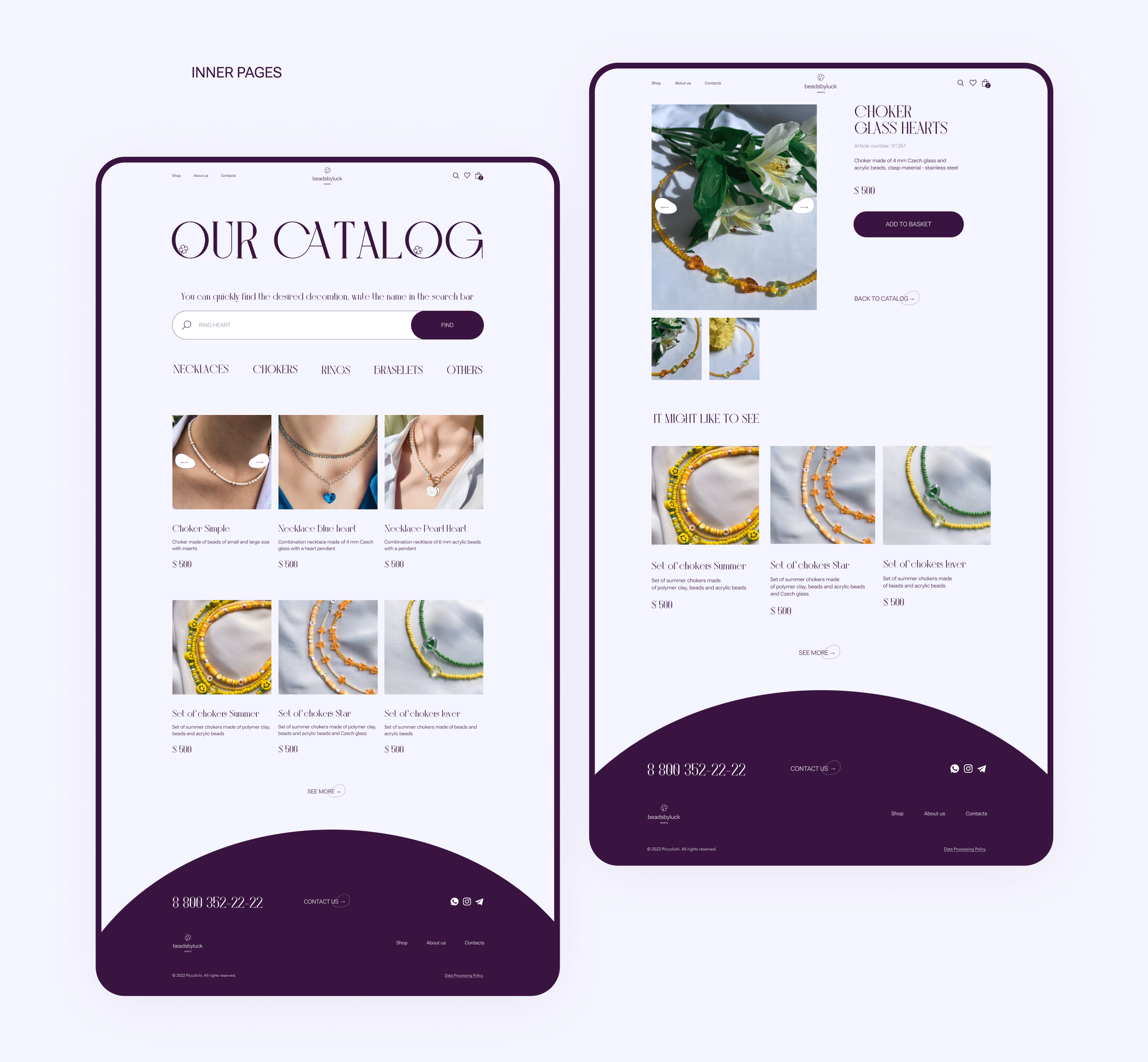 Landing page for jewelry workshop — Изображение №8 — Интерфейсы, Брендинг на Dprofile