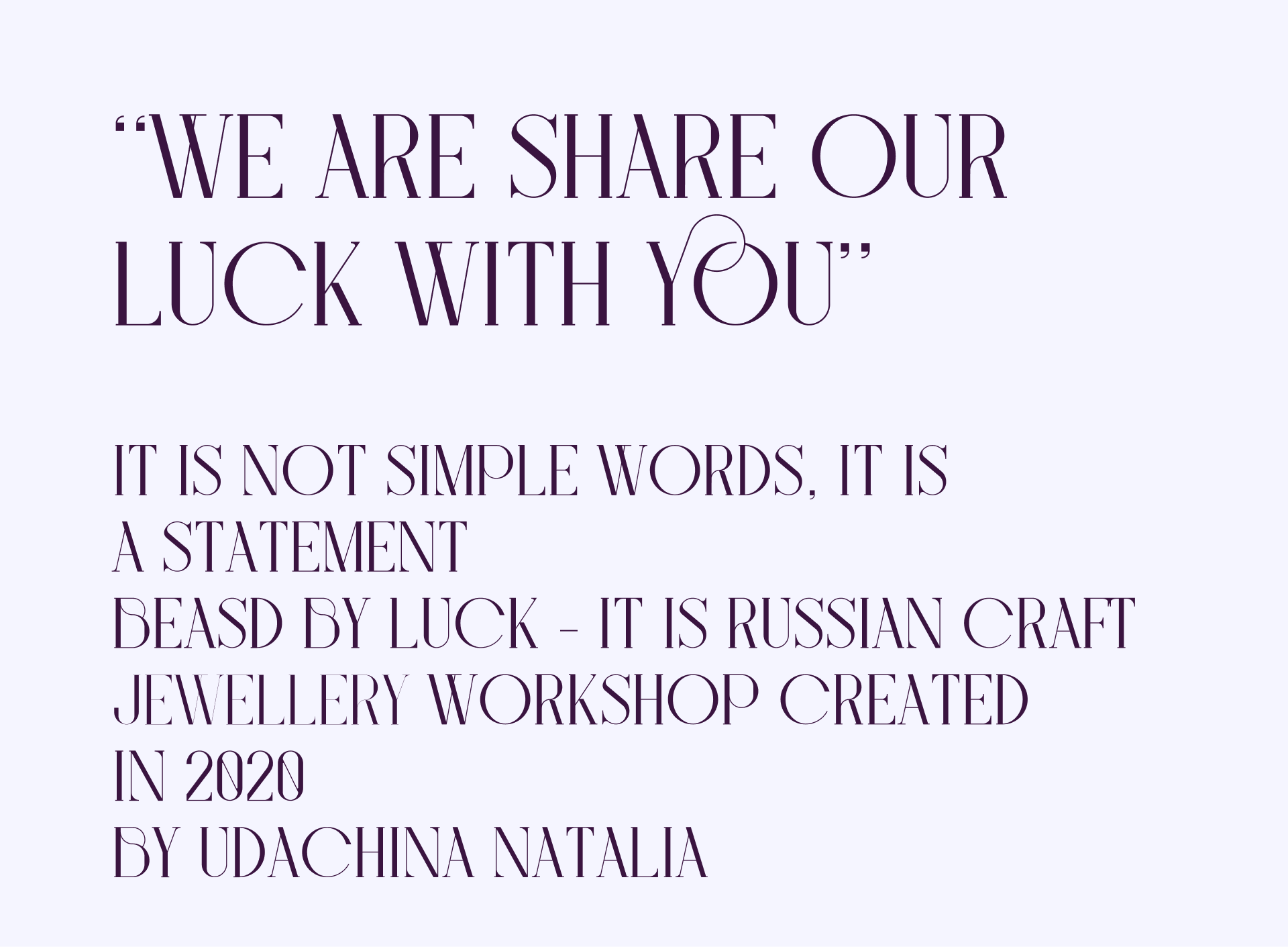 Landing page for jewelry workshop — Изображение №2 — Интерфейсы, Брендинг на Dprofile