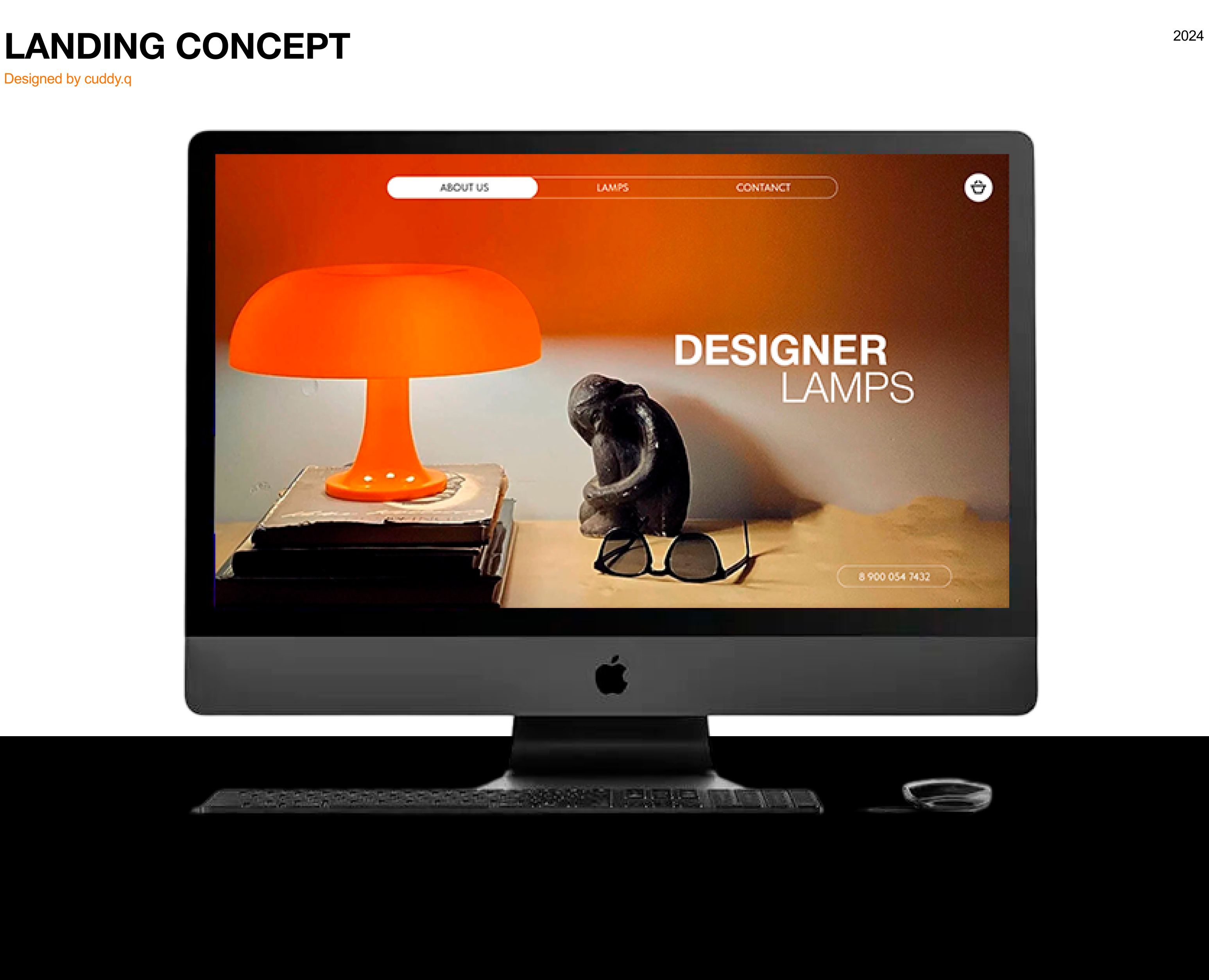 Landing page designer lamps на Dprofile