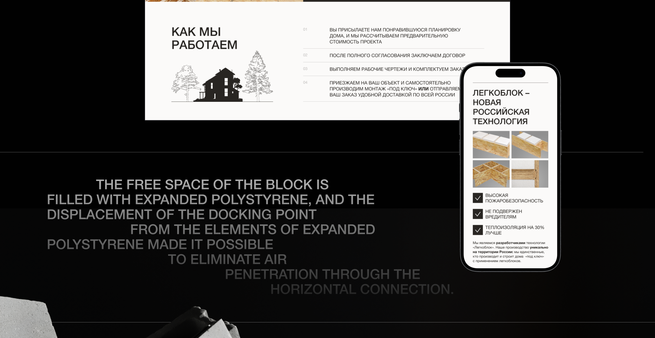 Лендинг для компании стройматериалов, UI/UX, веб-сайт — Изображение №5 — Интерфейсы, Маркетинг на Dprofile