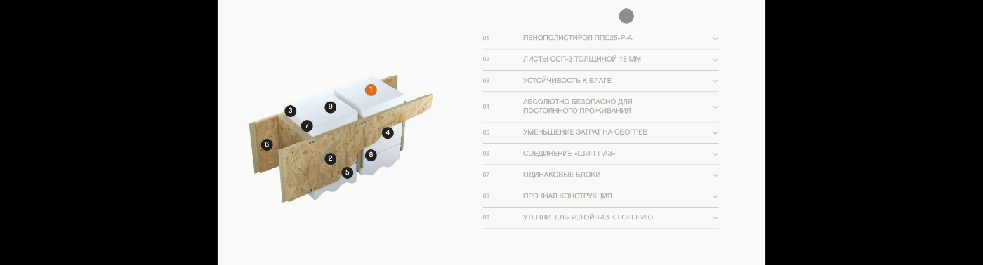 Лендинг для компании стройматериалов, UI/UX, веб-сайт — Изображение №3 — Интерфейсы, Маркетинг на Dprofile